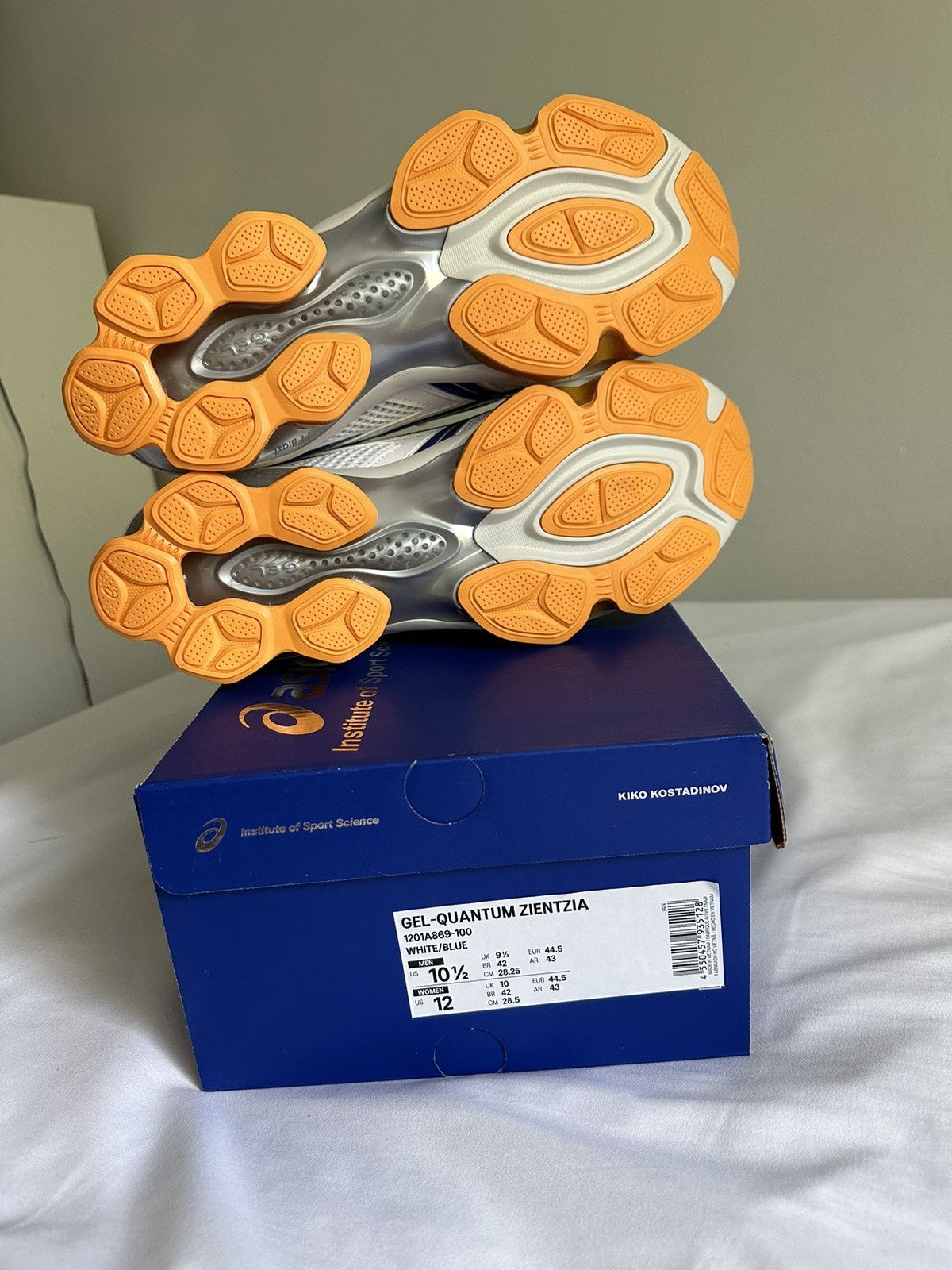 Asics × Kiko Kostadinov Kiko Kostadinov ASICS Gel-Quantum Zientzia White/Blue Size US 10.5 / EU 43-44 - 7 Thumbnail