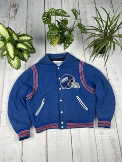 Vintage 80's New York Giants NFL Varsity Jacket by Chalkline