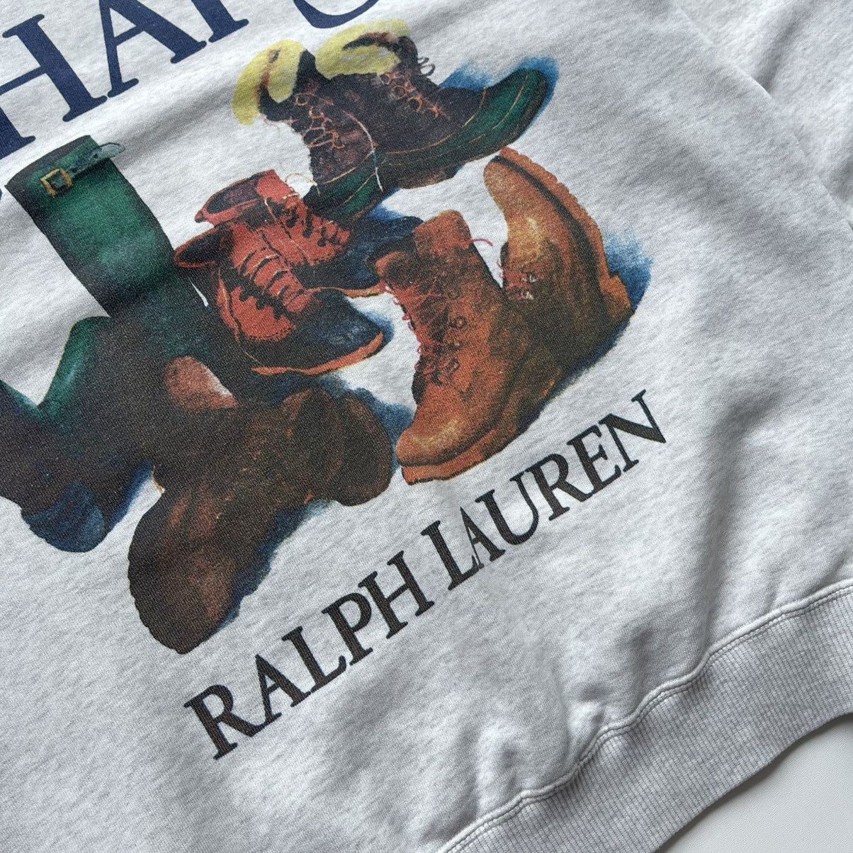 Chaps × Chaps Ralph Lauren × Ralph Lauren Chaps Ralph Lauren Japan Boots Logo Vintage Sweatshirt Rare Size US S / EU 44-46 / 1 - 6 Thumbnail