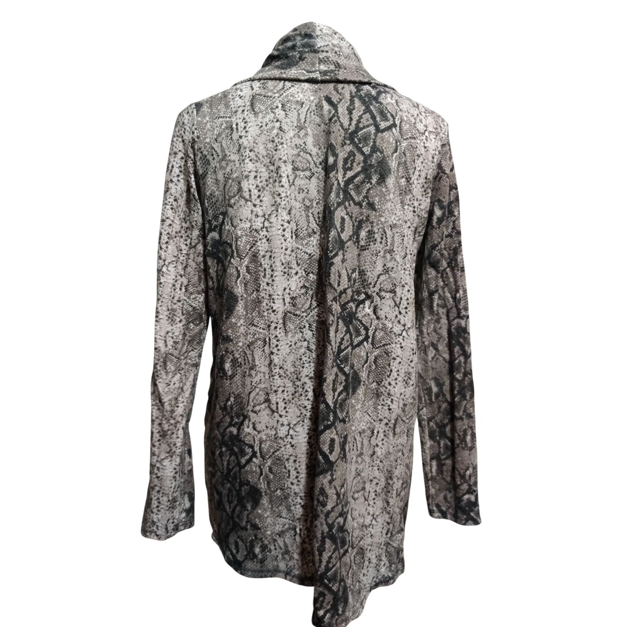 Other Gibson Cardigan Snake Print Size S Open Front Duster Gray St Size S / US 4 / IT 40 - 3 Thumbnail