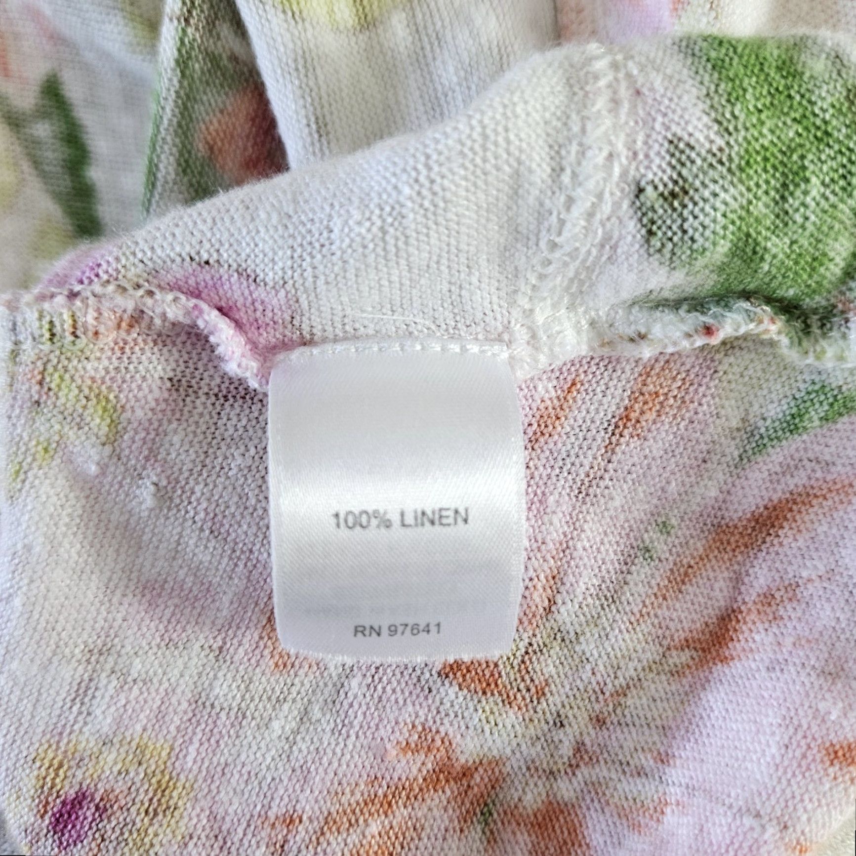 J. Jill J Jill Love Linen Womens Top M Pink Floral Short Sleeve - Shirt - Womens - Size M - Love Linen Top Size M / US 6-8 / IT 42-44 - 5 Thumbnail