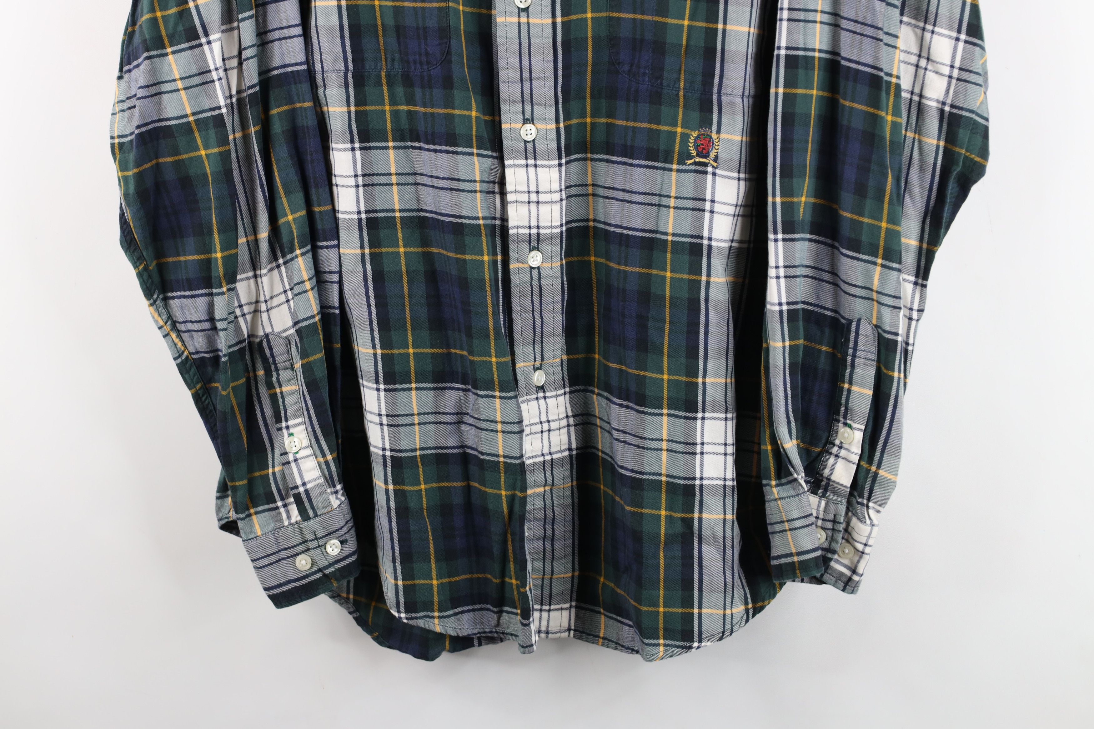 Tommy Hilfiger Vintage 90s Tommy Hilfiger Collared Button Down Shirt Size US L / EU 52-54 / 3 - 3 Thumbnail