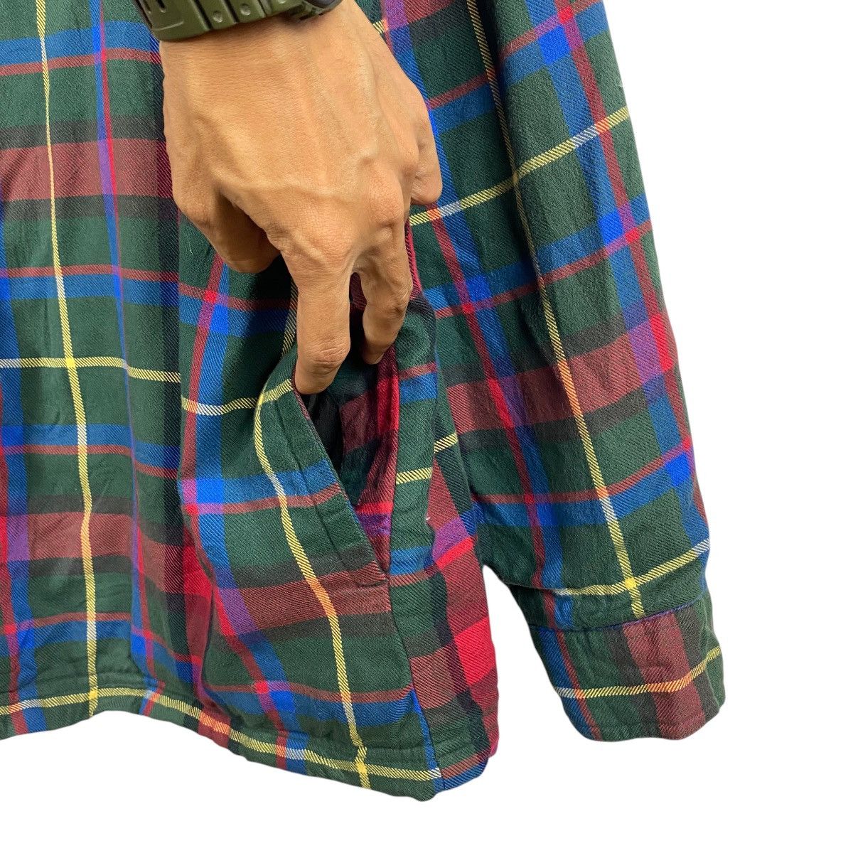 Japanese Brand × Vintage 💥LL BEAN PLAID WORKER SHIRT Size US XL / EU 56 / 4 - 5 Thumbnail
