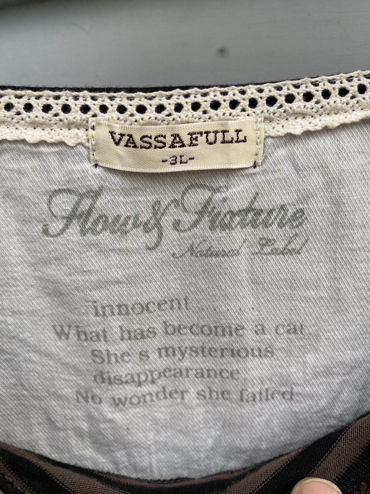 If Six Was Nine Vassafull Tripple Layer Stripes Nature Label Longsleeve Size XXL / US 16-18 / IT 52-54 - 8 Thumbnail