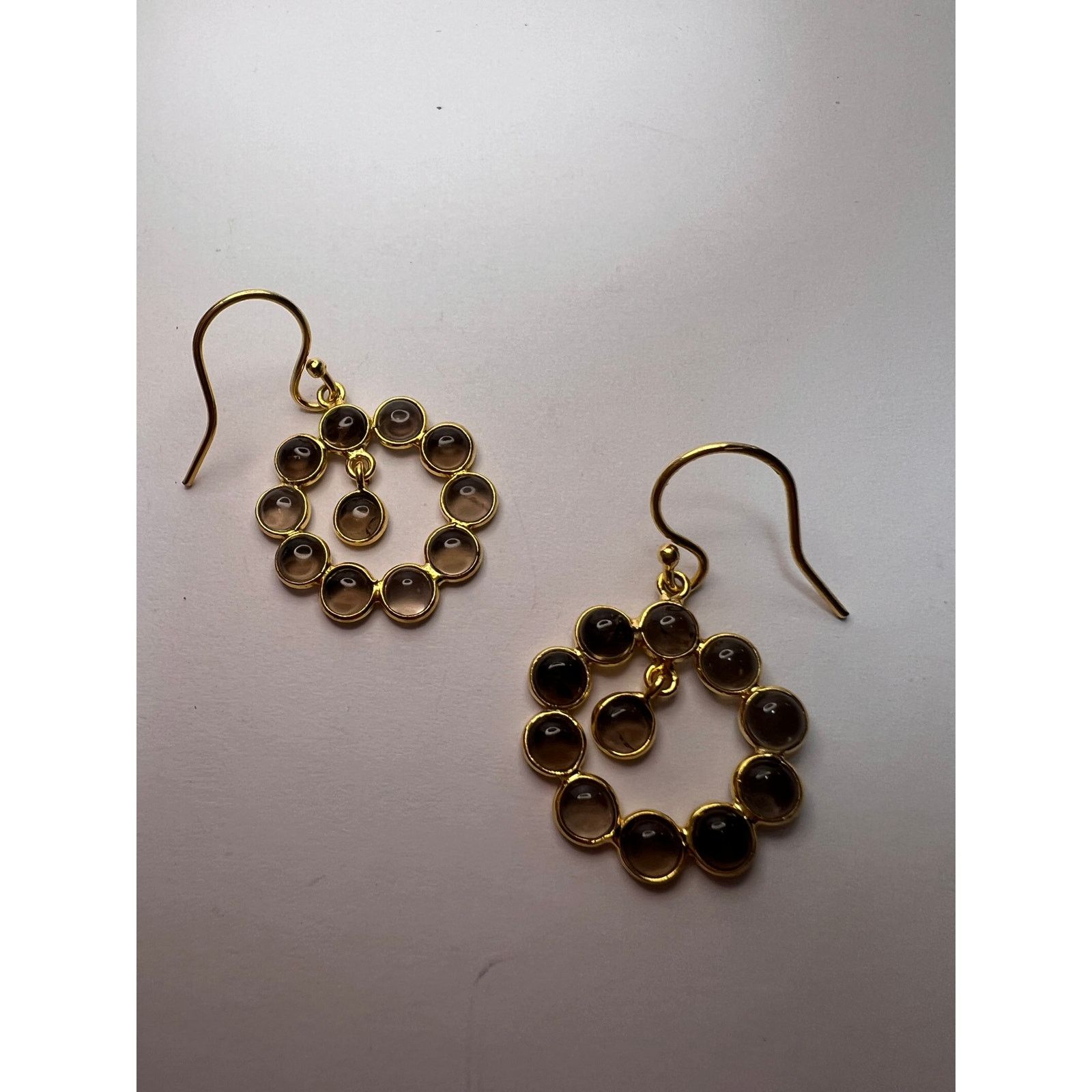 Other Smoky quartz drop earrings in gold over sterling silver Size ONE SIZE - 8 Thumbnail