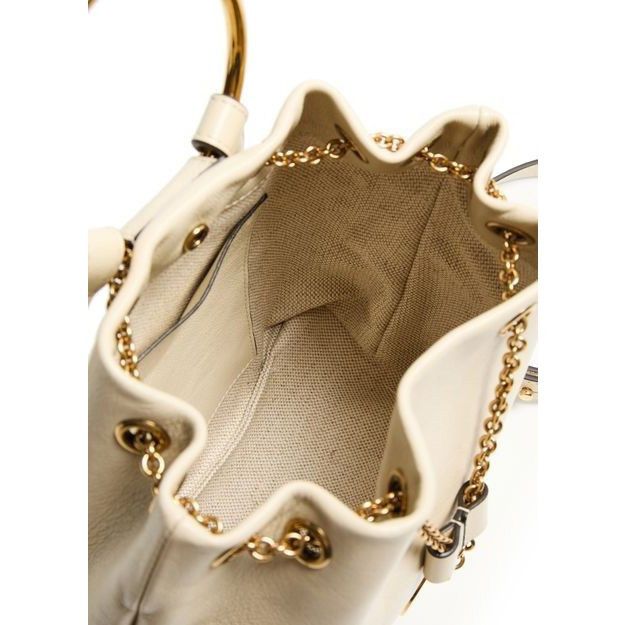 Chloe Chloe Bracelet Vegetal Beige Leather Backpack New & Authenti Size ONE SIZE - 4 Thumbnail