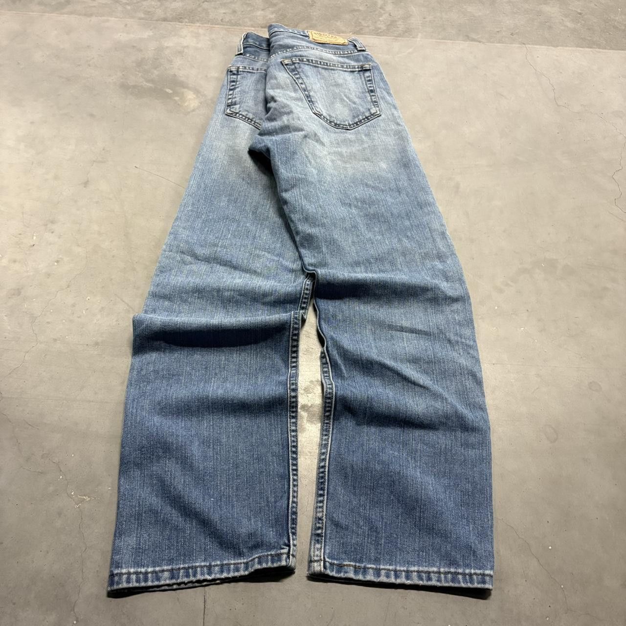 Levi's Crazy Vintage Y2K/2000s Levis Straight Fit Medium Blue Wash Denim Jeans! Size US 32 / EU 48 - 4 Thumbnail