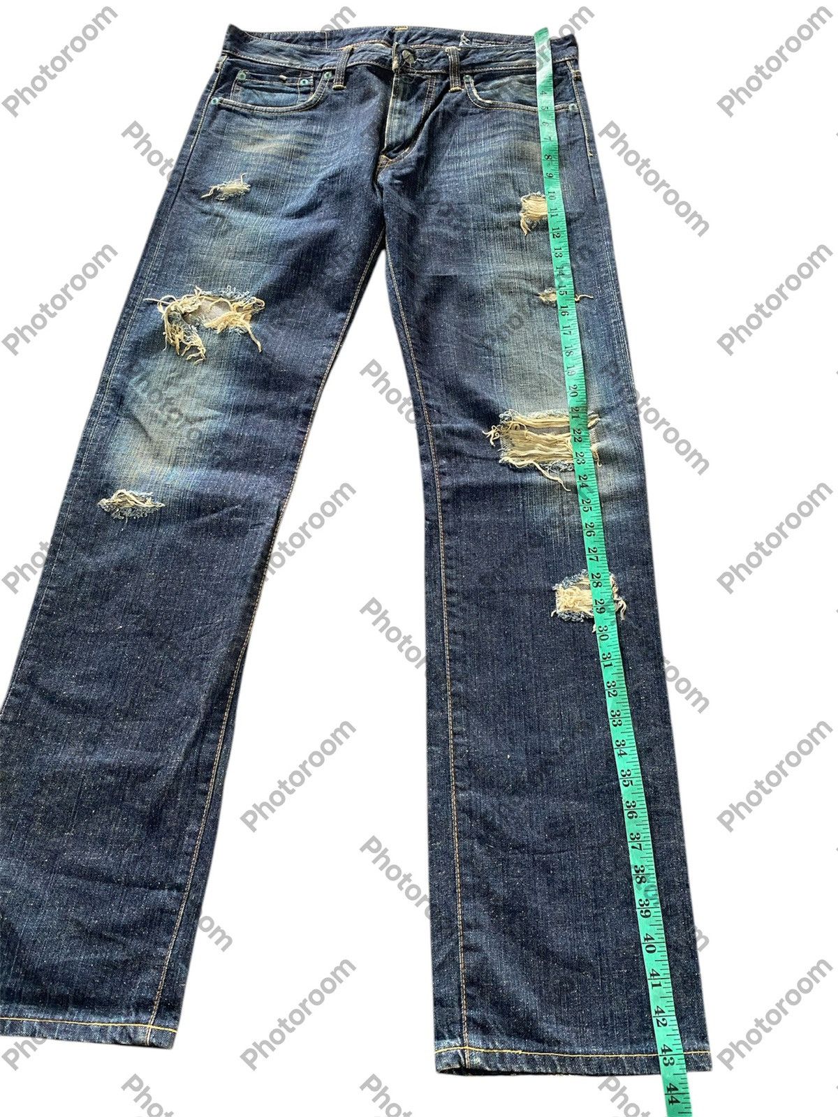 Edwin × Hysteric Glamour × Tornado Mart Vintage Jeans Japanese Edwin 502 Mud Rusty Distressed Size US 32 / EU 48 - 12 Thumbnail