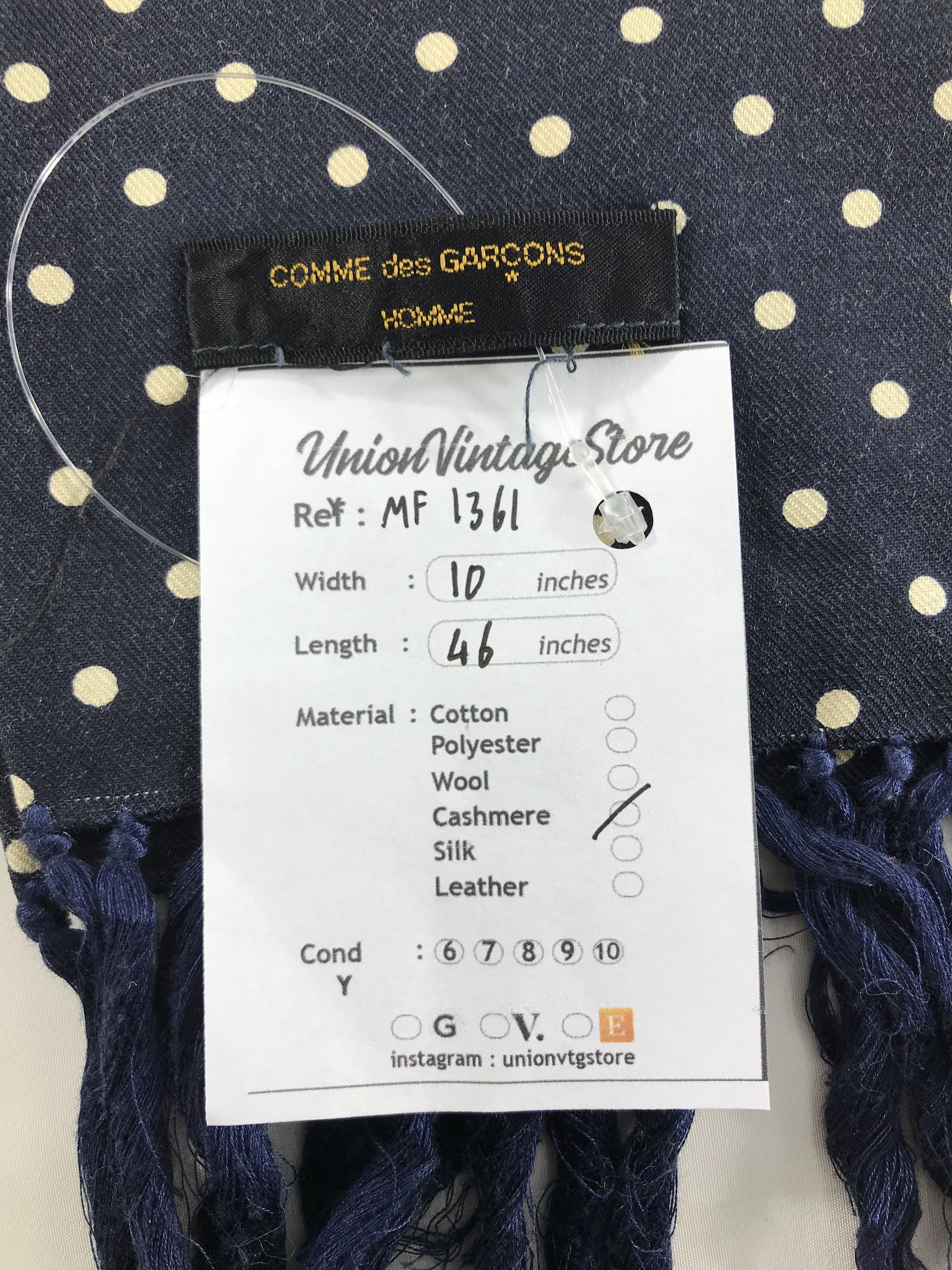 Comme des Garcons Homme Vintage Comme des Garcons Scarf/Muffler/Neckwear MF1361 Size ONE SIZE - 4 Thumbnail