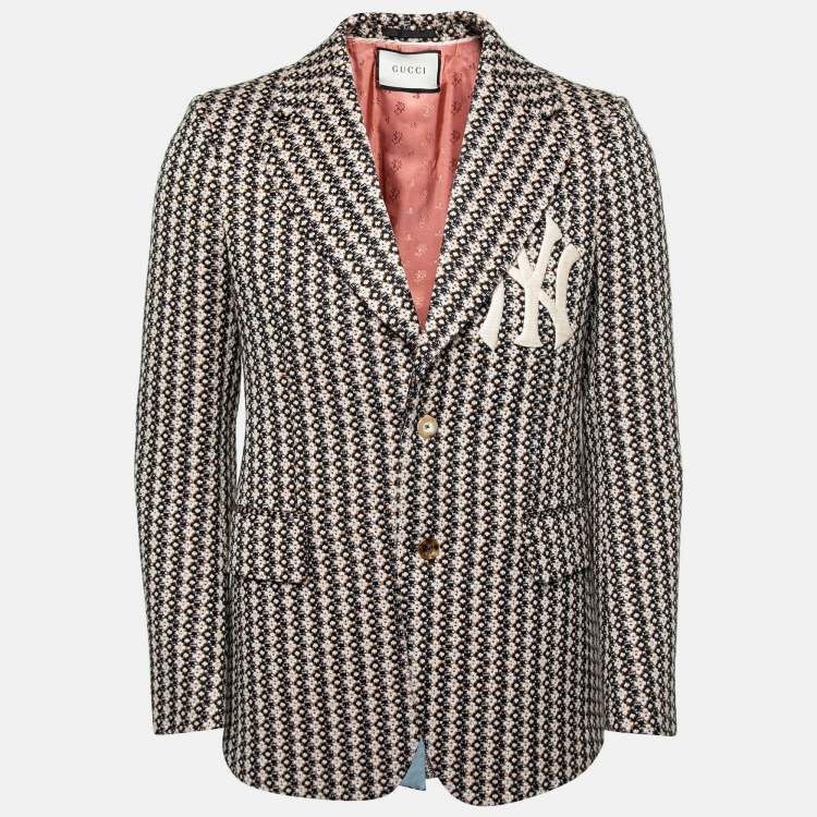 Gucci × MLB Gucci NY Yankees Tweed Blazer IT46 Size 46R - 1 Thumbnail
