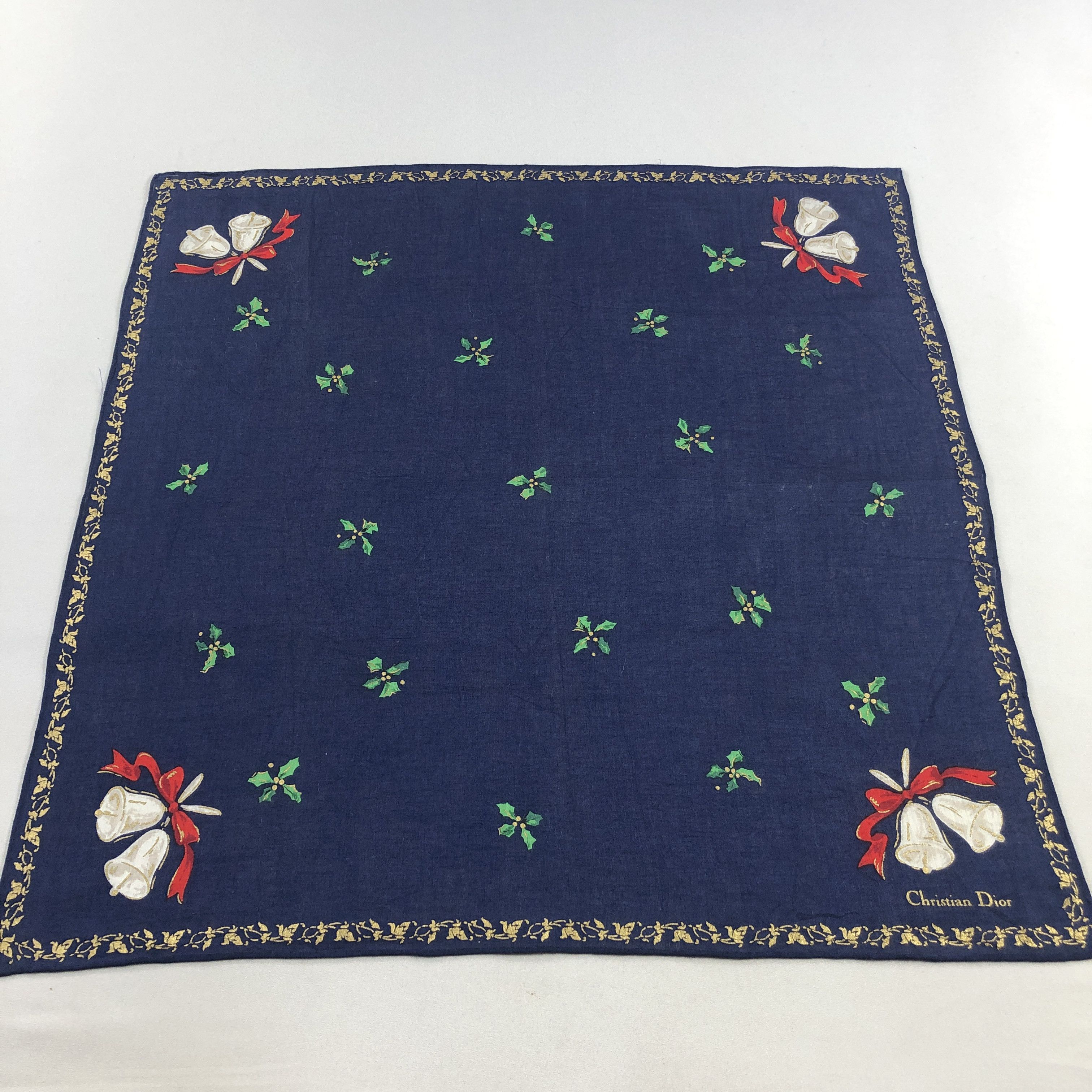 Christian Dior Monsieur Christian Dior Handkerchief Neckerchief Bandana H2624 Size ONE SIZE - 1 Thumbnail