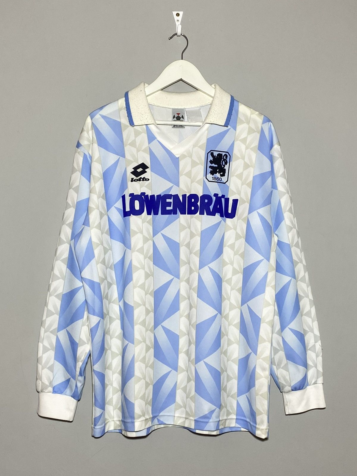 1994/95 TVS 1860 München Home Long Sleeve Soccer Jersey Rare