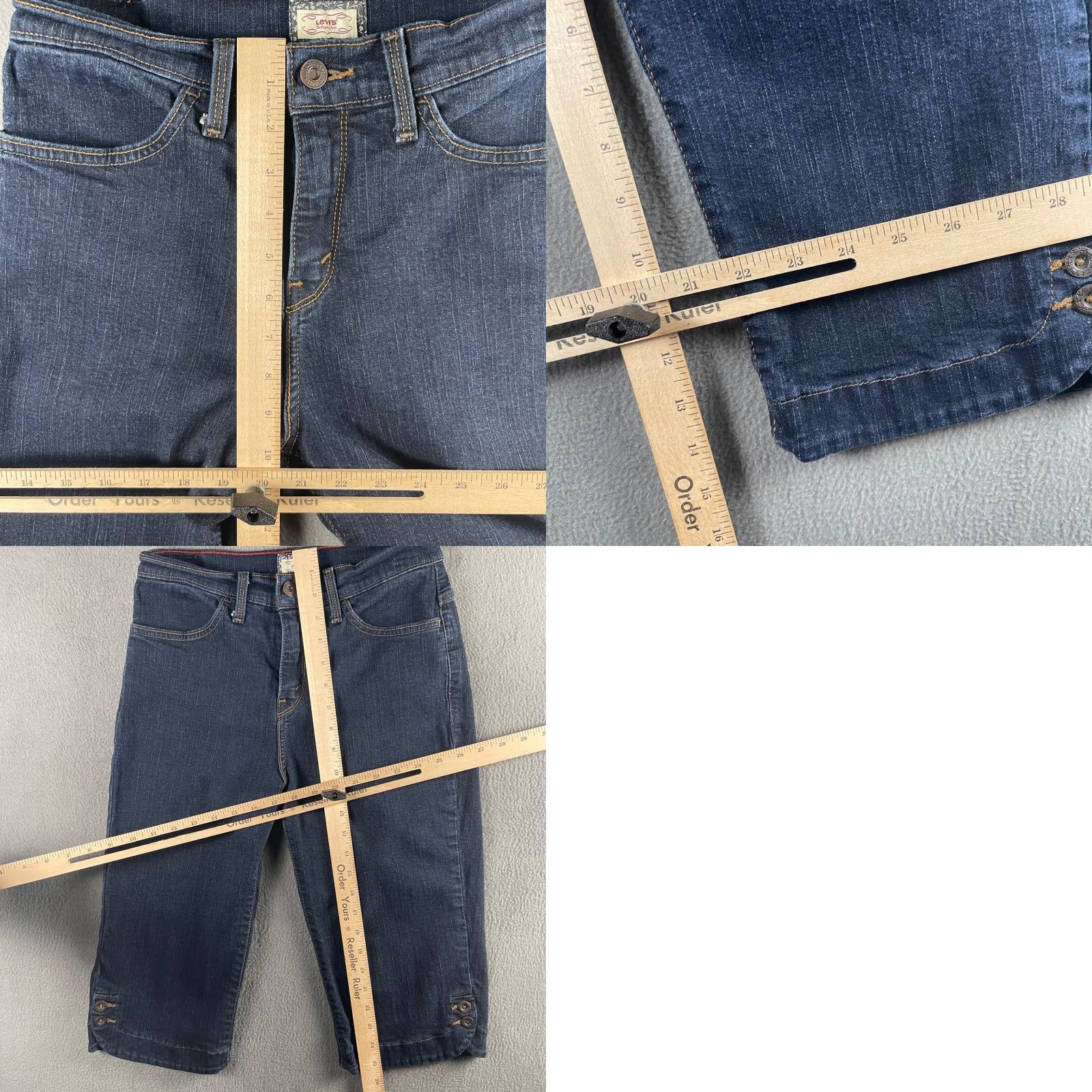 Levi's Levi's 512 Perfectly Slimming Capri Jeans Women 8 Blue Denim Slimming Preppy - 5-Pocket Size 30" / US 8 / IT 44 - 8 Thumbnail