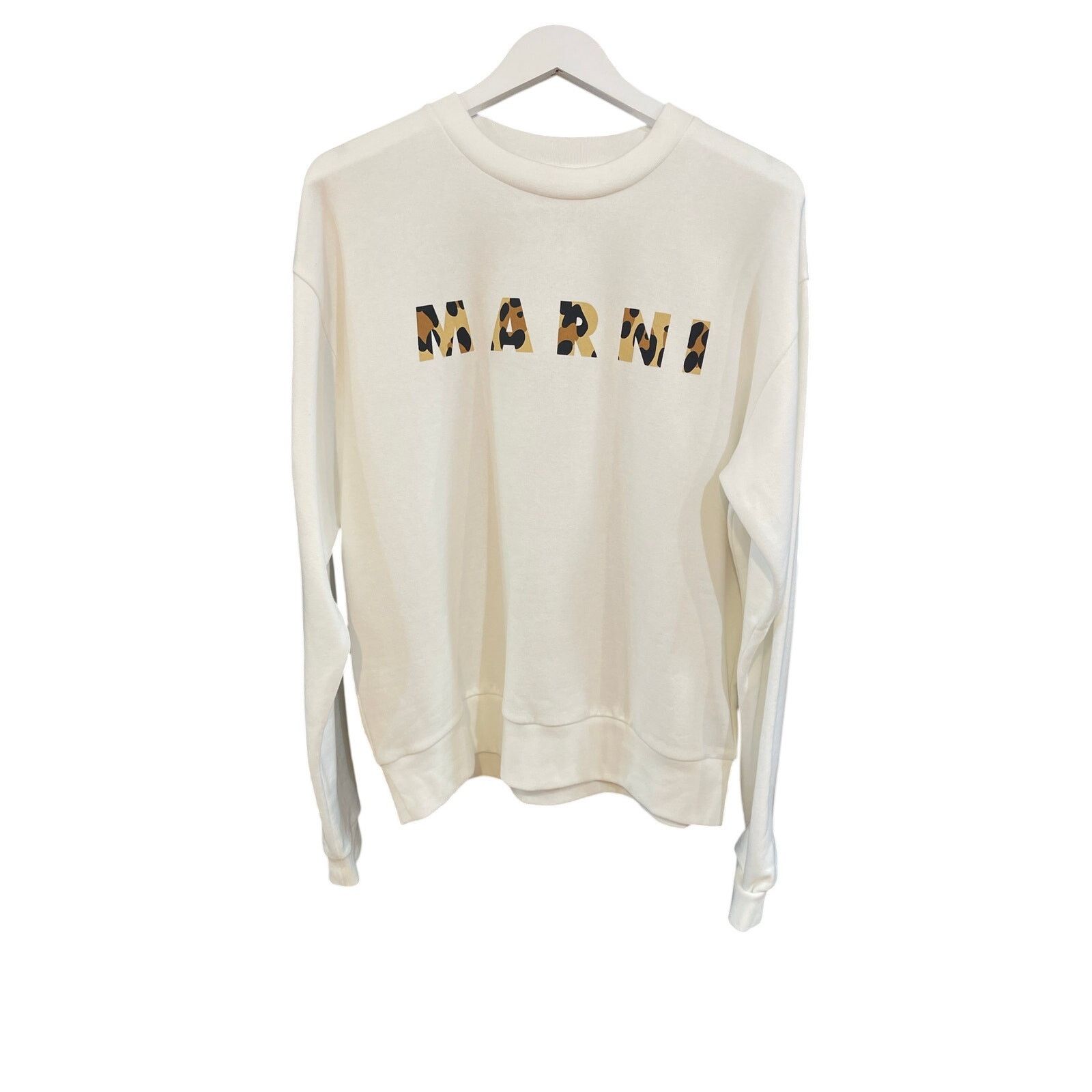 Marni Marni Men's Leopard Logo Sweatshirt NWT Size 48 Size US M / EU 48-50 / 2 - 1 Thumbnail