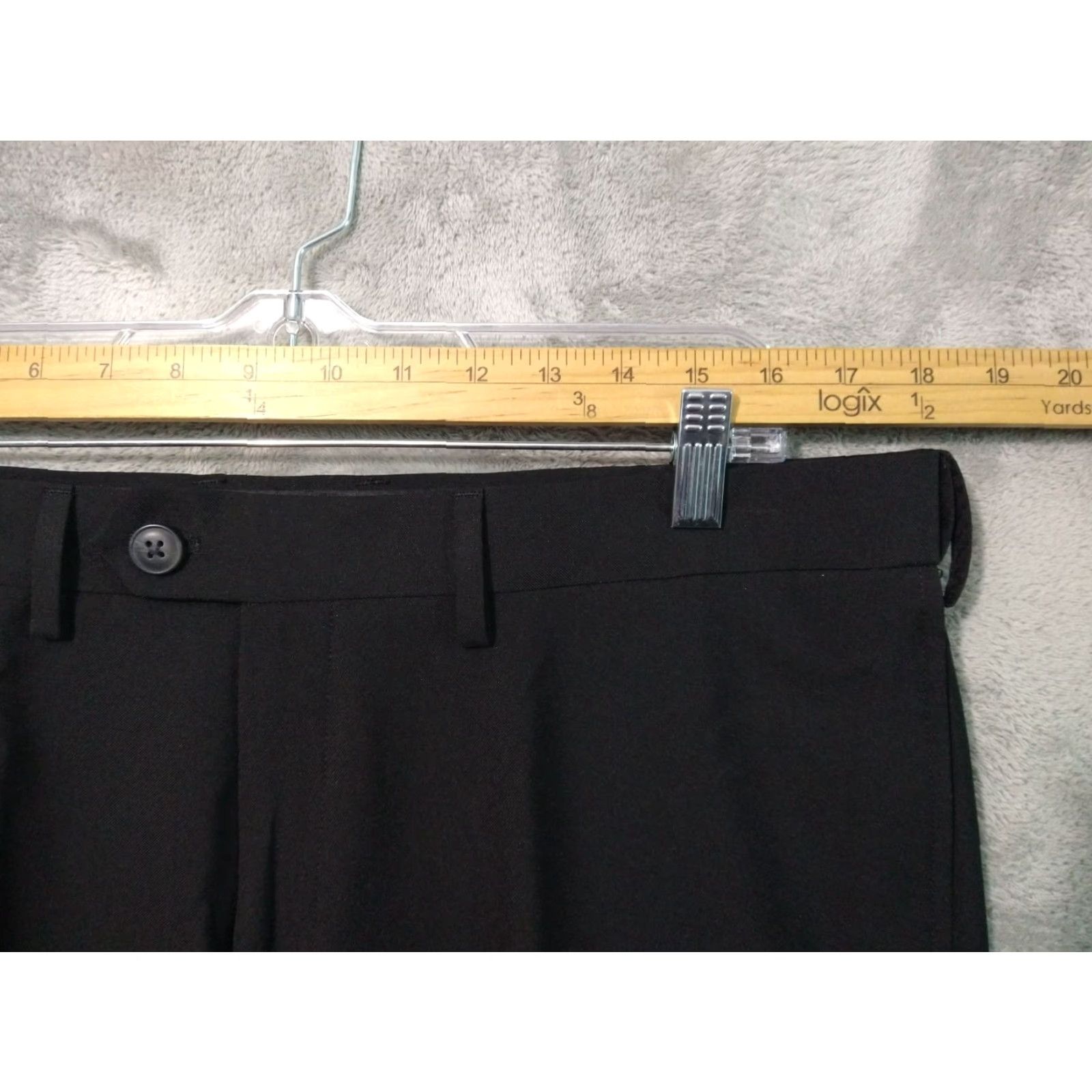 Haggar Haggar Dress Pants Mens 36x31 Black E Clo Classic Fit Straight Leg High Rise Dress Pants Mens Regular Waist 36 Black Straight Leg Classic Size US 36 / EU 52 - 3 Thumbnail