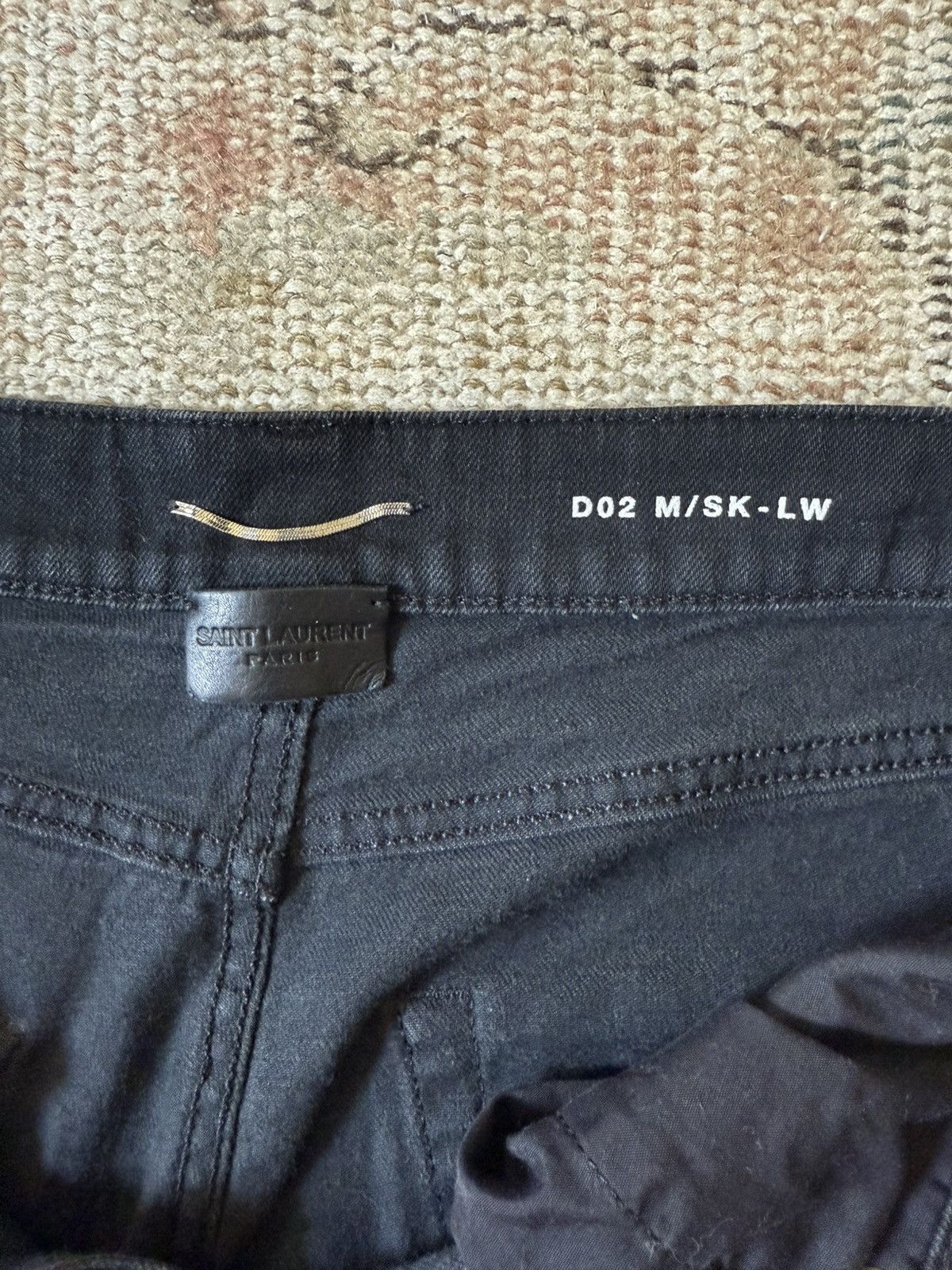 Saint Laurent Paris YSL Saint Laurent slim fit black jeans size 31 Size US 31 - 3 Thumbnail