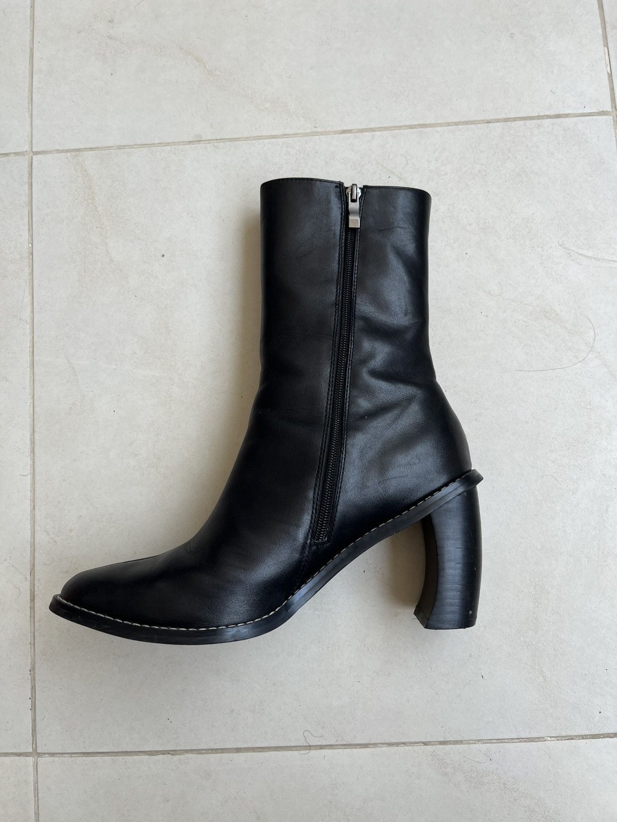 Vintage Vintage High Heel Leather Boots Size US 9.5 / IT 39.5 - 10 Thumbnail