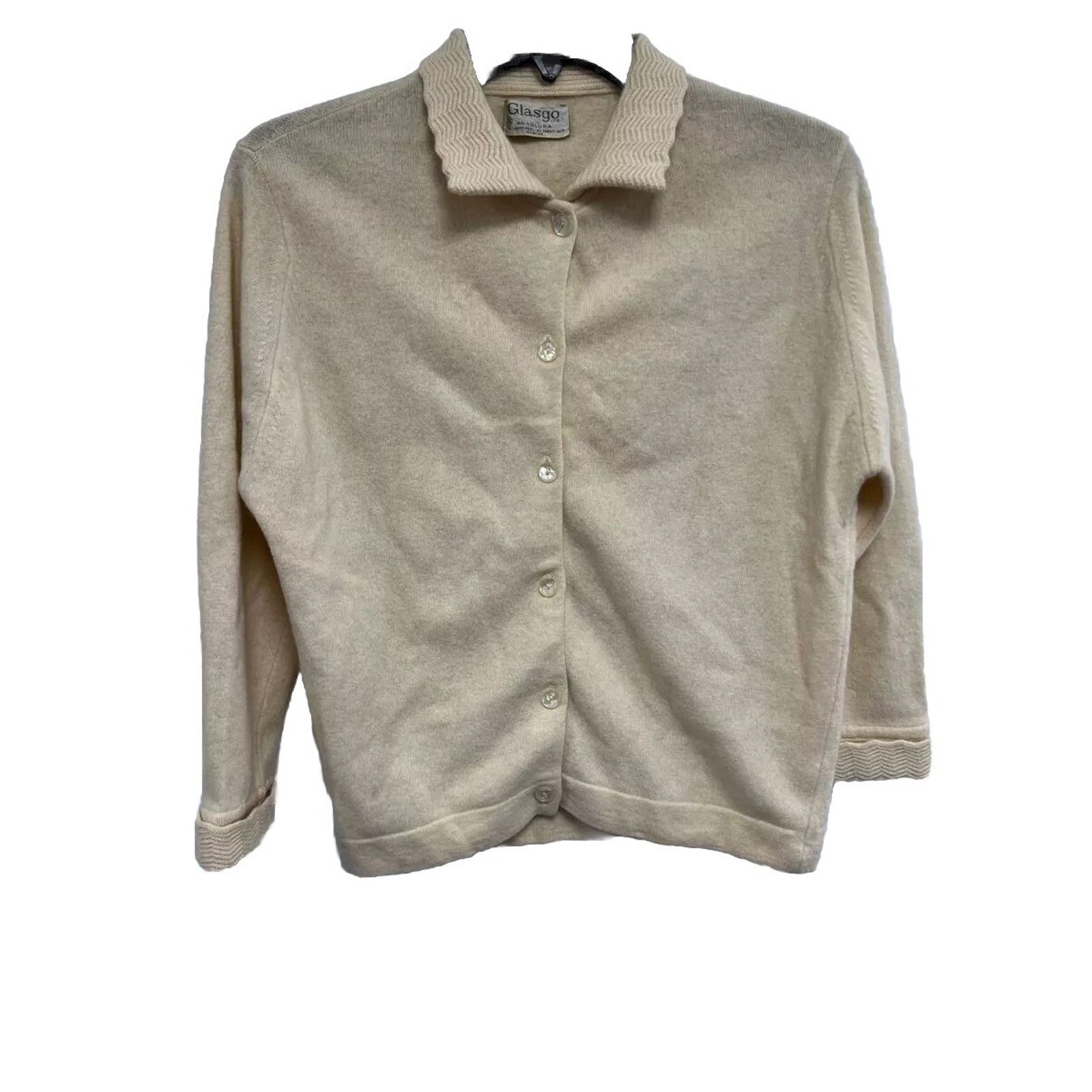 Glass Cypress Glasgo Woman Cardigan Long Sleeve Lamb Wool Size 36 A000489 Size XS / US 0-2 / IT 36-38 - 1 Thumbnail