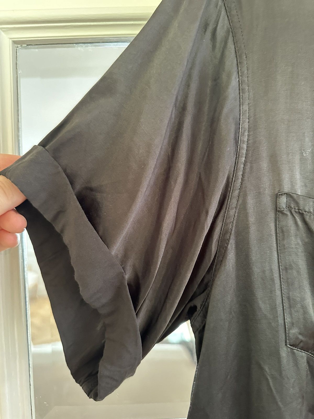 Visvim Rare Visvim Black Silk Fil / Peerless SS shirt Size US M / EU 48-50 / 2 - 4 Thumbnail