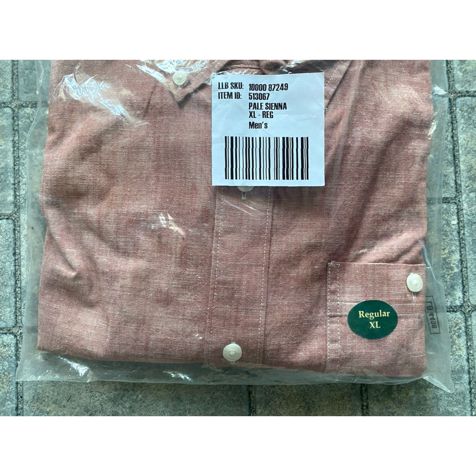 Vintage LL Bean Comfort Stretch XL Long Sleeve Button-Down Shirt Mens Pale Sienna NWT Size US XL / EU 56 / 4 - 3 Thumbnail