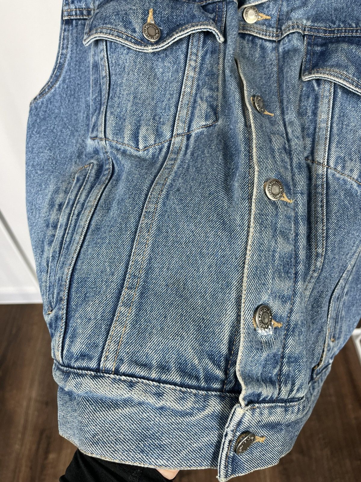 Wrangler Wrangler Hero Vintage Blue Denim Trucker Jacket Size US XL / EU 56 / 4 - 8 Thumbnail