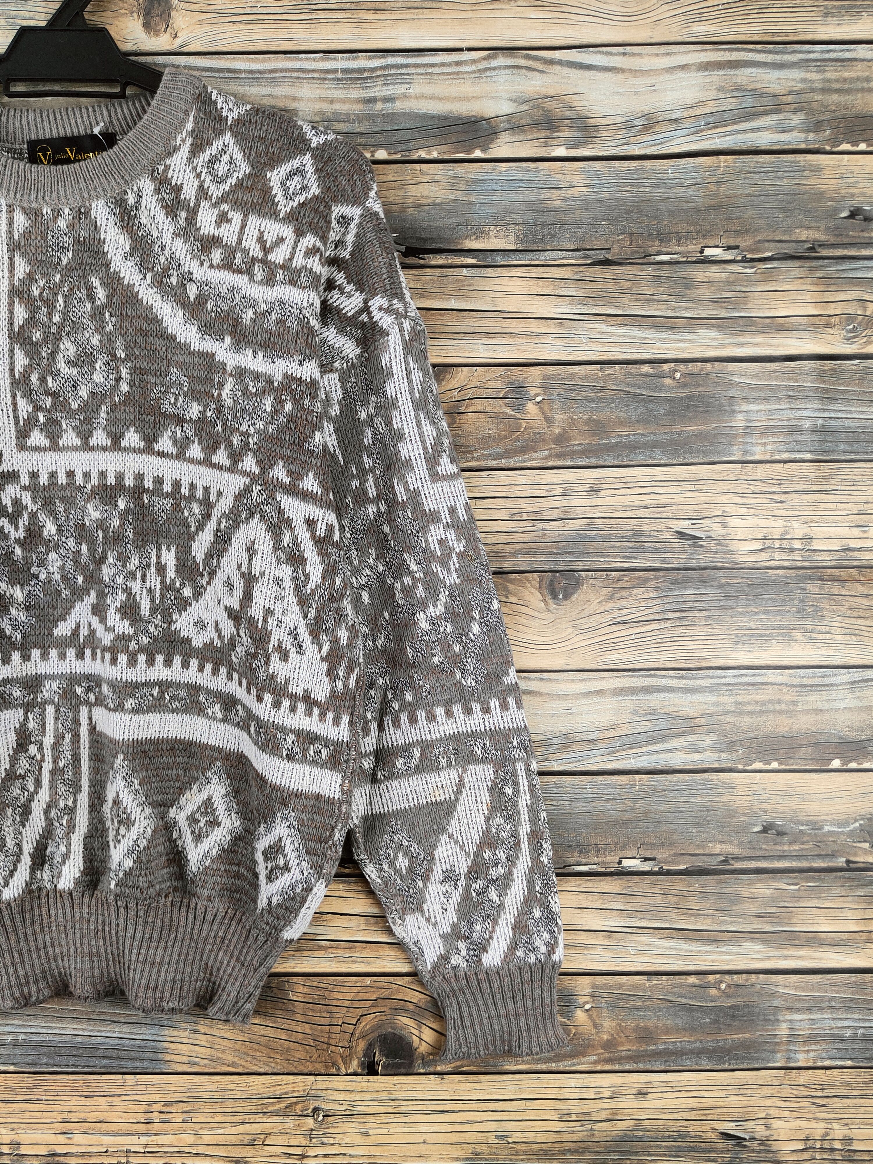 Japanese Brand DL Julia Valentino Gray Knitwear Sweatshirt #46-850 Size US M / EU 48-50 / 2 - 5 Thumbnail