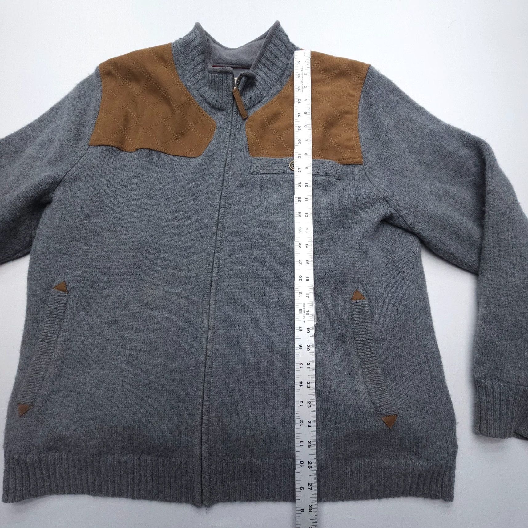 Vintage Duluth Windproof Wool Zip Sweater Mens XL Gray Fisherman Knit Shirt Jacket Bomber Style Regular Layered Knit Windproof Lined USA Outdoor Vintage No Size US XL / EU 56 / 4 - 7 Thumbnail
