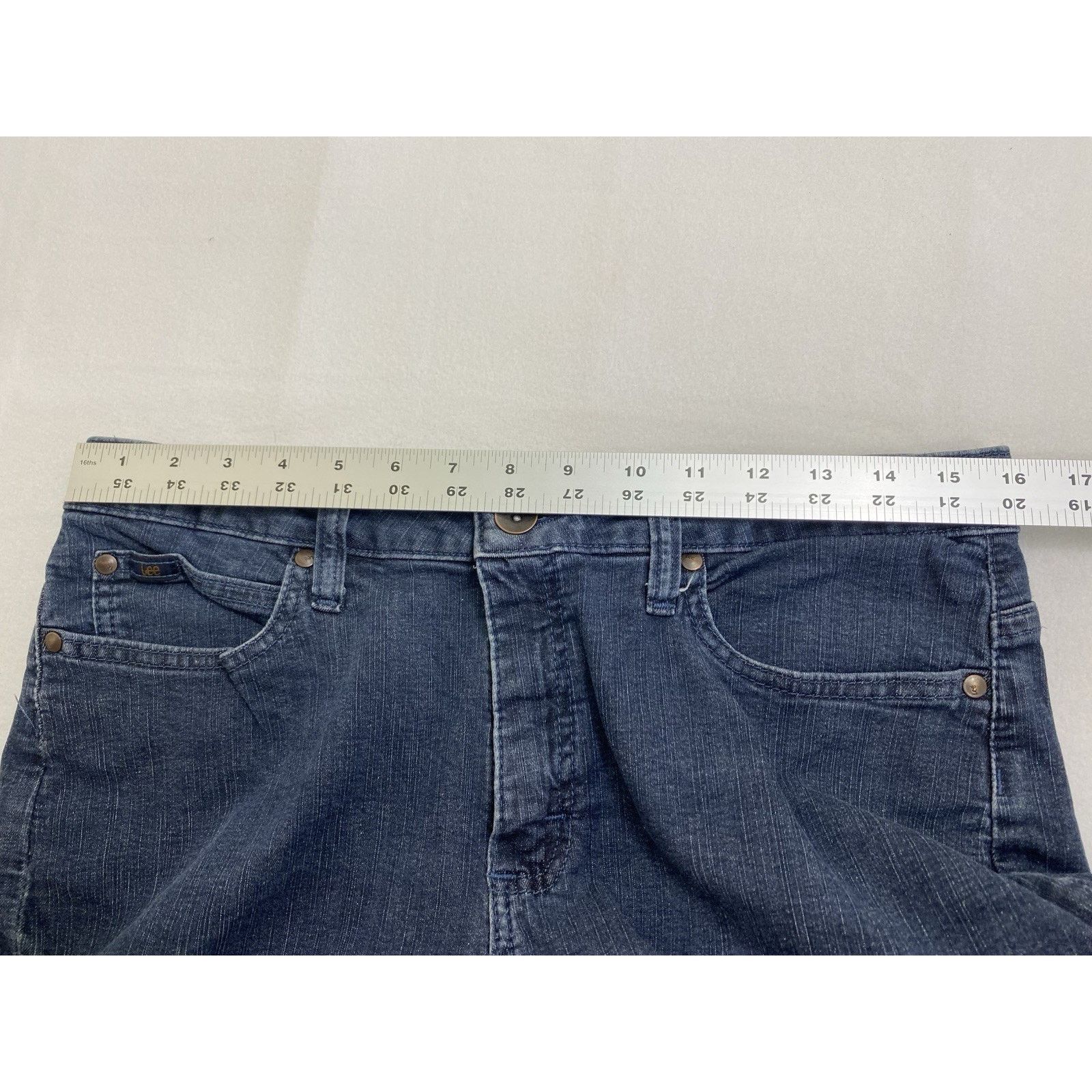 Lee Lee Jeans Women's Blue Bootcut 12 Short Flare Stretch Denim Size 32" / US 10 / IT 46 - 4 Thumbnail