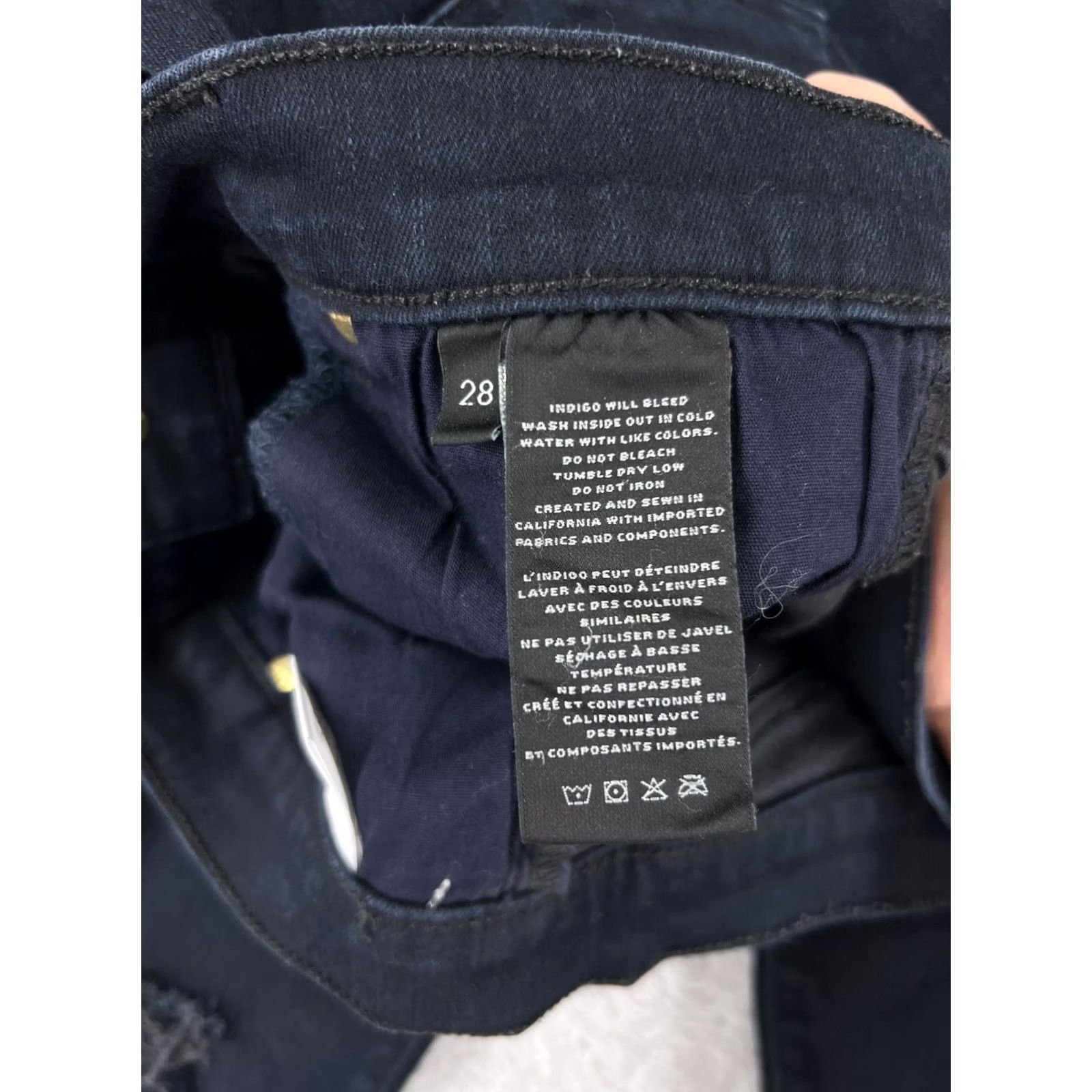 J Brand JBRAND Jeans Women's 28 Blue Denim Skinny Dark Wash Pants XS-XL (Regular) Women’s Regular Blue Jeans Skinny Size 28" / US 6 / IT 42 - 4 Thumbnail