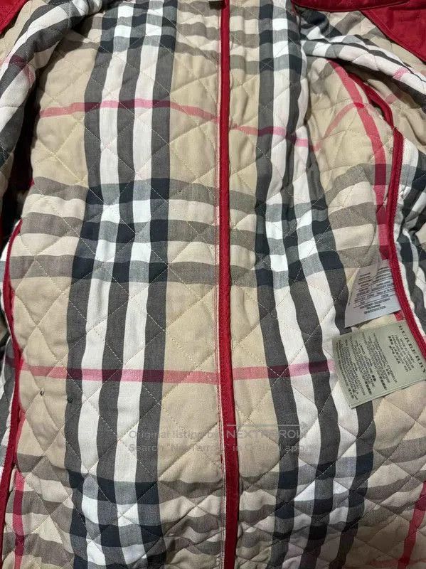 Burberry Burberry XS Red Polyester Women's Jacket. Size XS / US 0-2 / IT 36-38 - 6 Thumbnail