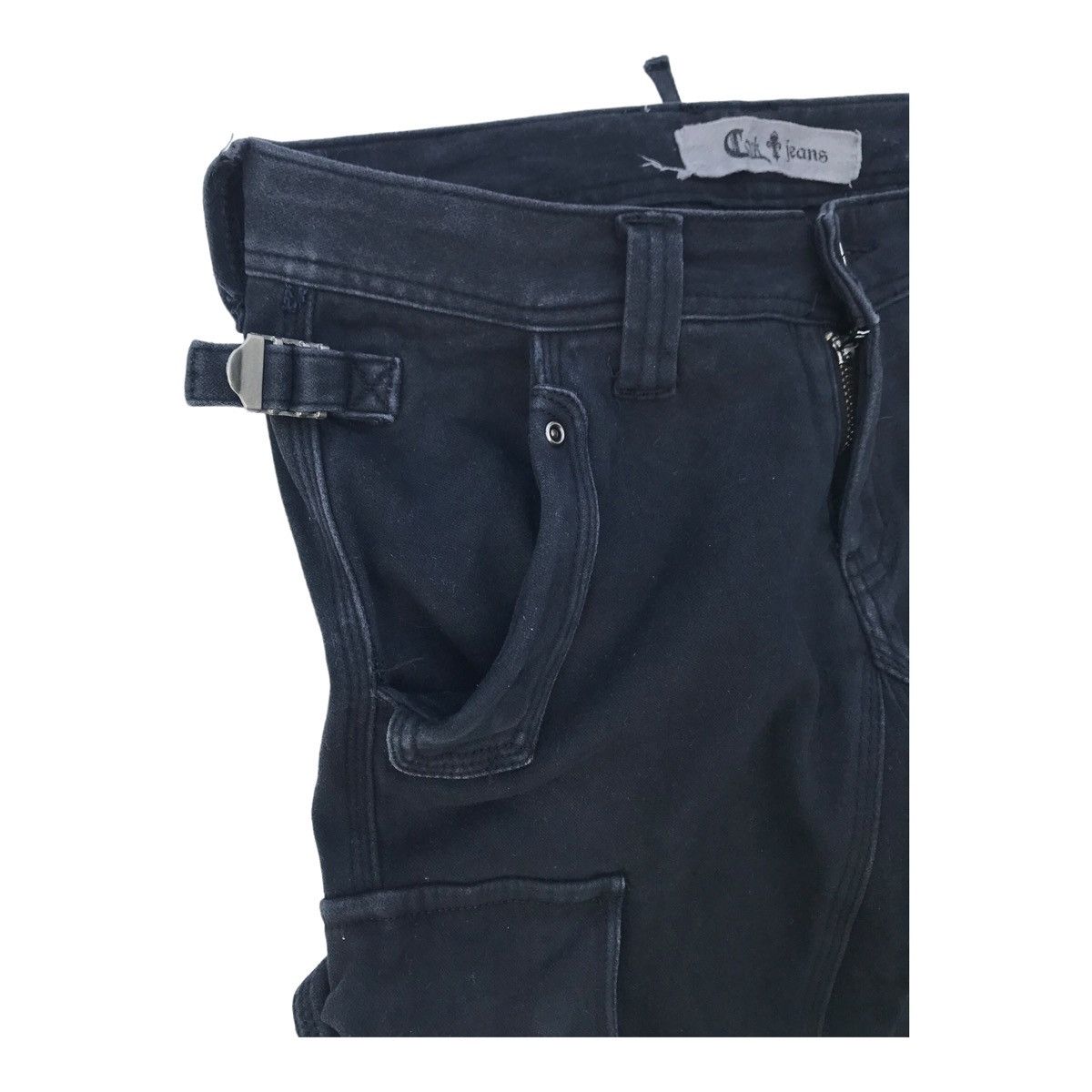 Japanese Brand Cook Jeans Japan Cargo Tactical Bondage Faded Pants Size US 29 - 3 Thumbnail
