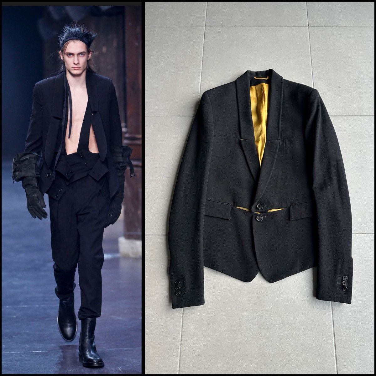 Ann Demeulemeester Ann Demeulemeester AW18 Raw Hem Harbor Jacket