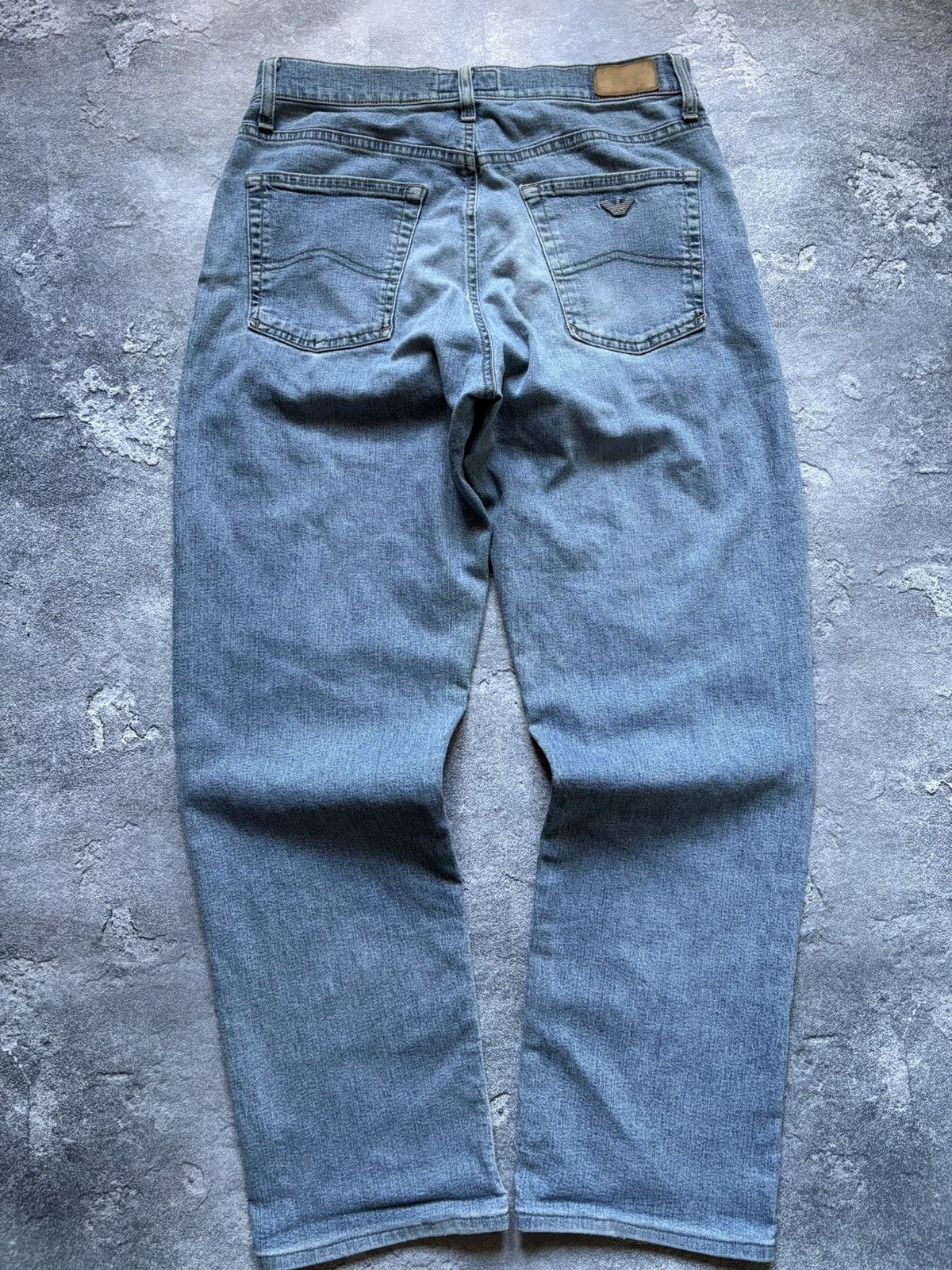 Armani Vintage 90s Armani Jeans Metal Logo Denim Jeans Size 32 Size US 32 / EU 48 - 3 Thumbnail