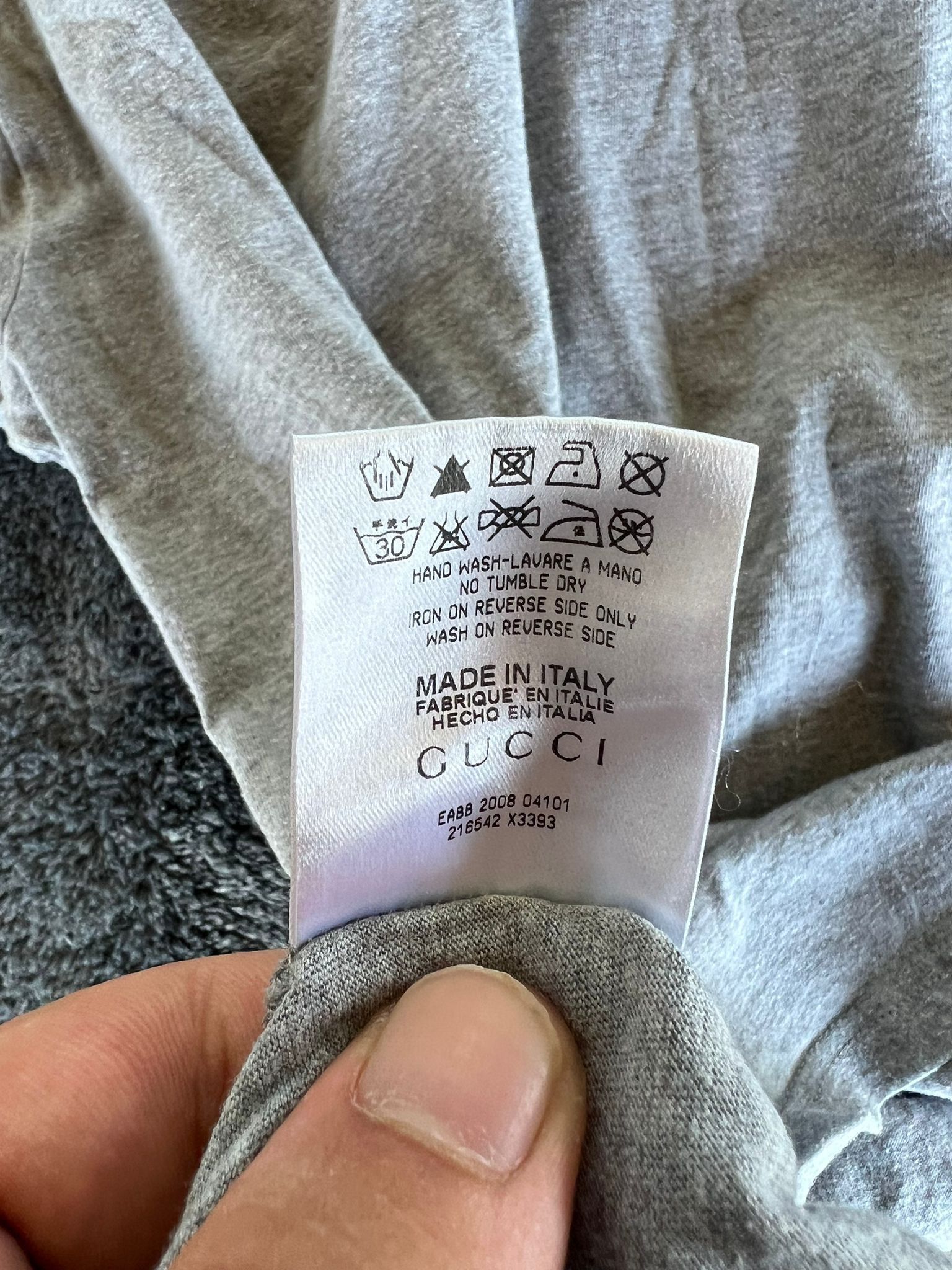Gucci by Frida Giannini S/S 2008 Grey "Identity" Tee Size M / US 6-8 / IT 42-44 - 9 Thumbnail