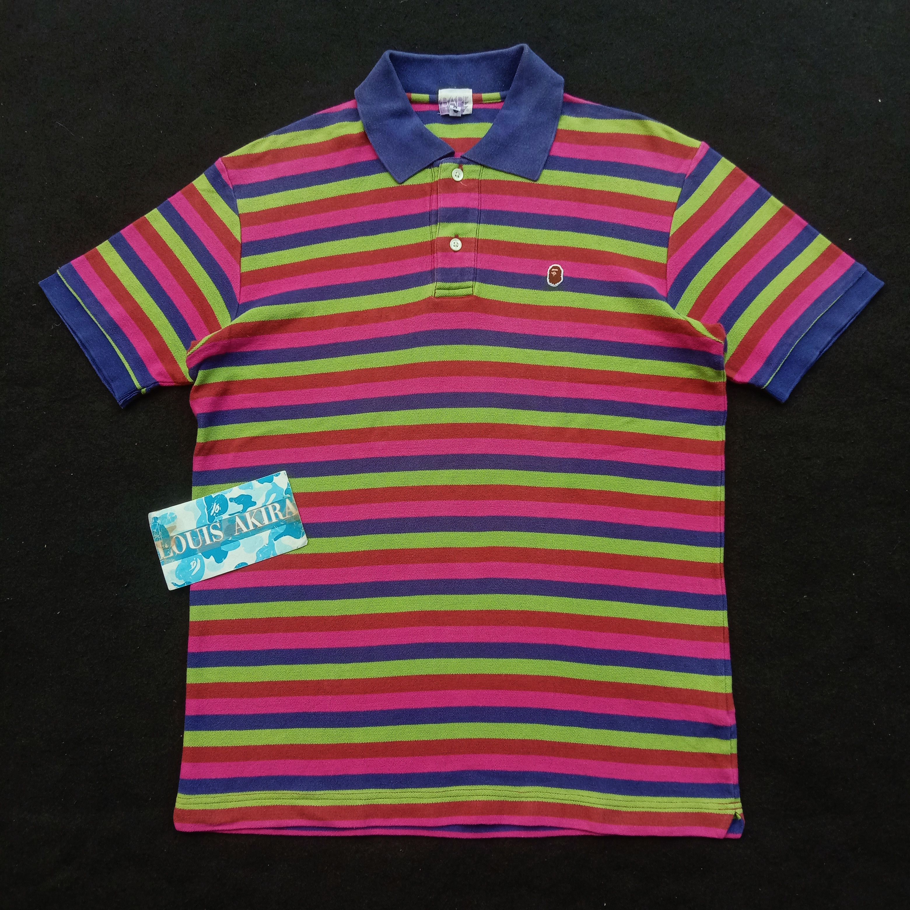 エイプ ポロ シャツ 半袖 ボーダー A BATHING APE NIGO エイプ ポロ シャツ 半袖 ボーダー A BATHING APE NIGO 2025年