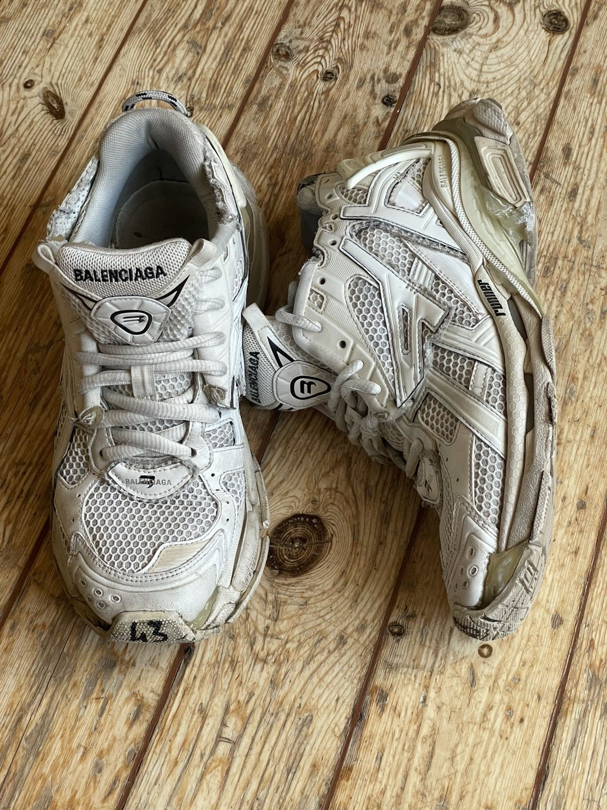 Balenciaga Balenciaga runner white Size US 9.5 / EU 42-43 - 3 Thumbnail