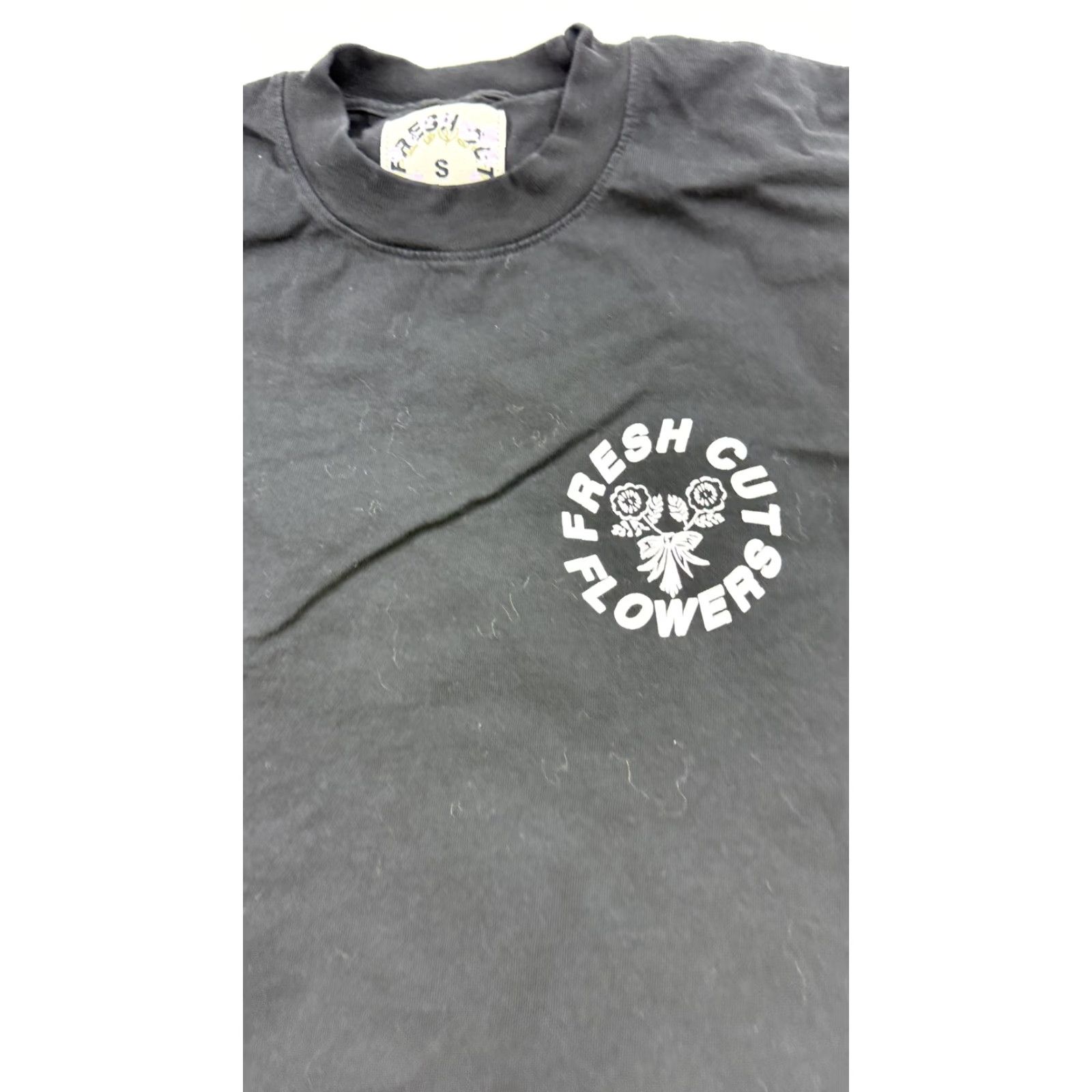 Vintage FRESH CUT FLOWERS Shirt Mens Small Black Graphic Tee Floral Print Streetwear Skate Crew Neck Short Sleeve - Adult Small Mens Size US S / EU 44-46 / 1 - 2 Thumbnail