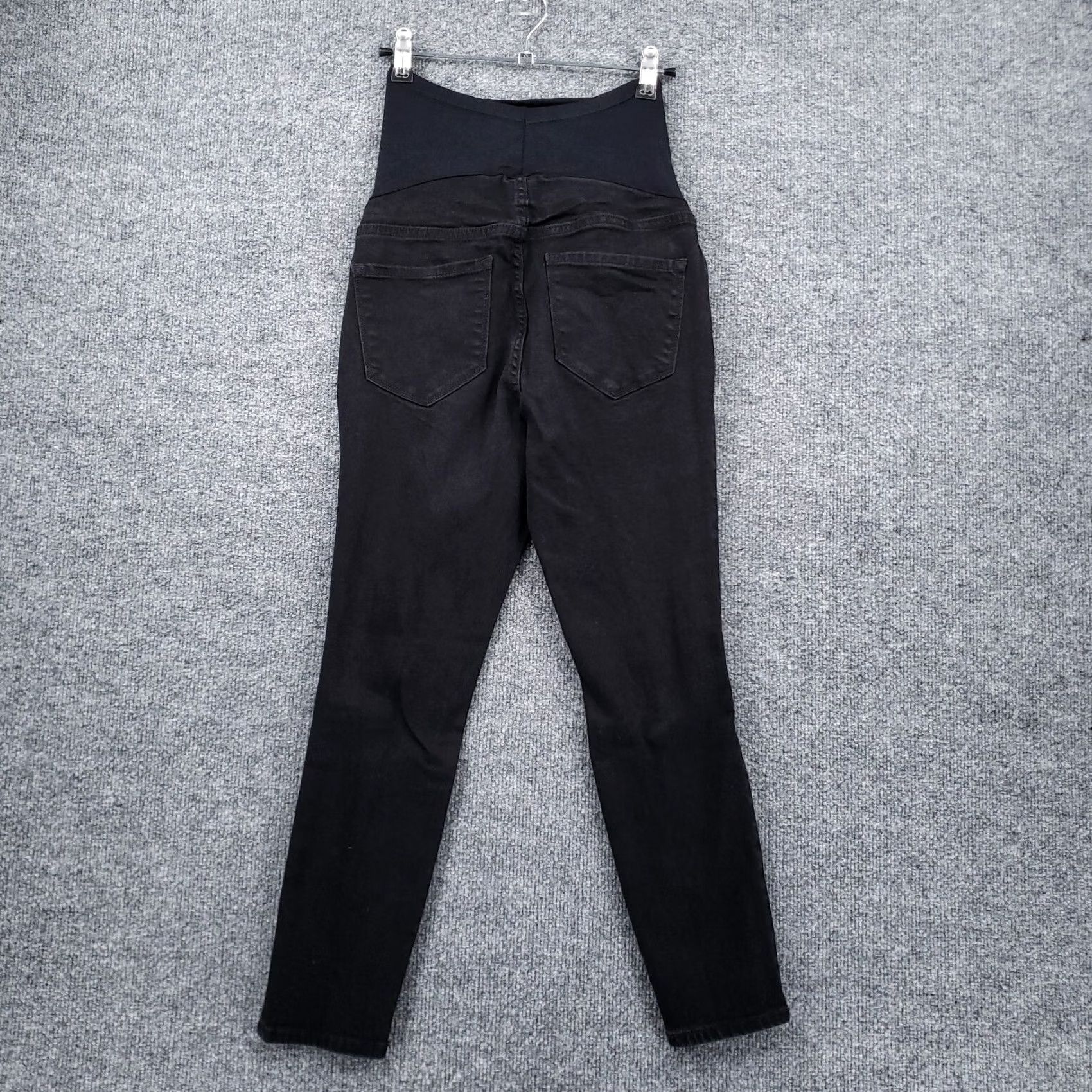 Old Navy Old Navy Maternity Jeans Womens 6S Black Skinny Denim High Rise Rockstar Size 28" / US 6 / IT 42 - 2 Thumbnail