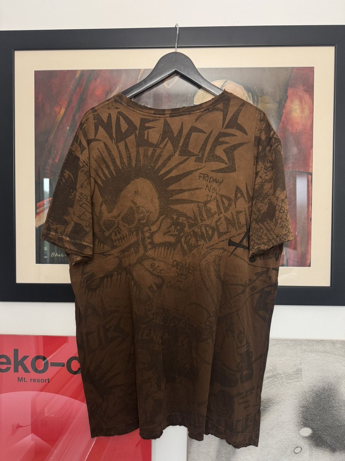 Affliction Affliction Vintage Suicidal Skull Distressed USA Tee Y2k Size US XL / EU 56 / 4 - 2 Thumbnail