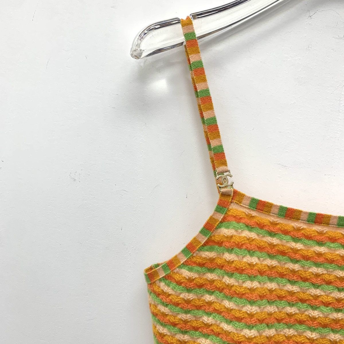 Chanel Chanel 24A Colorblocked Striped Cashmere Knit Camisole Vest Size XS / US 0-2 / IT 36-38 - 3 Thumbnail