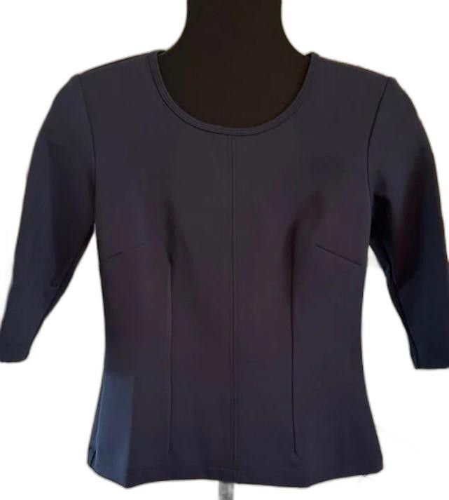 image of Designer (19) NWT Chloe Kristyn Veronica Ponte Top Msrp$198, Size Xs in Blue, Women's