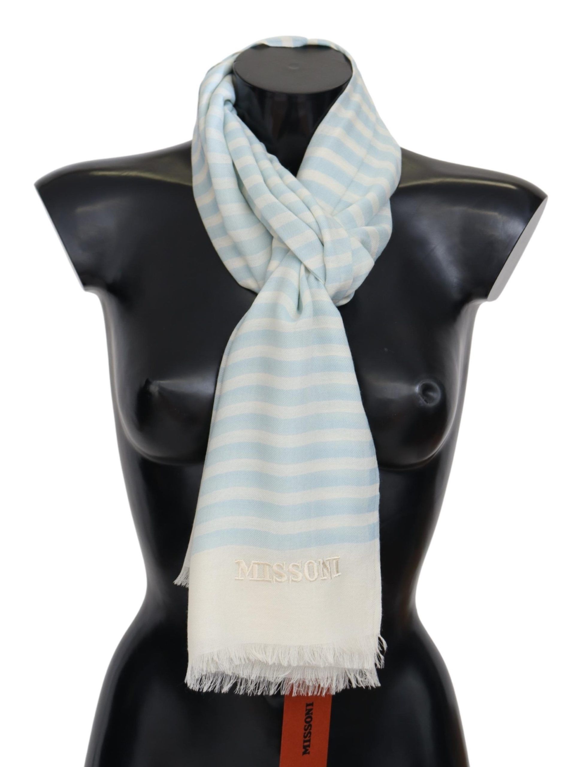 Missoni Elegant Cashmere Scarf with Linear Men's Design Size ONE SIZE - 1 Thumbnail