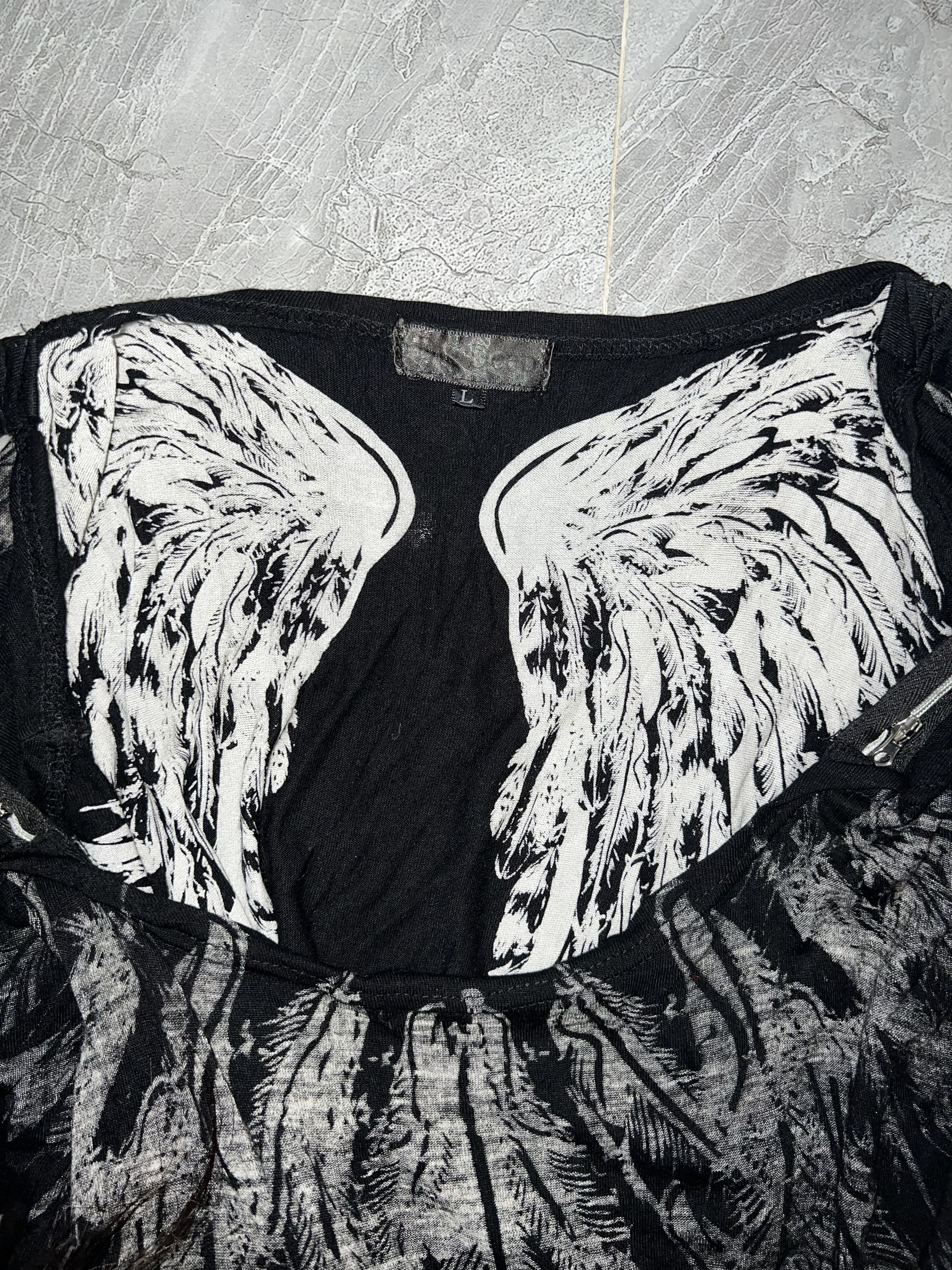 Japanese Brand Digdeep feather and wings top🪶 Size L / US 10 / IT 46 - 12 Thumbnail