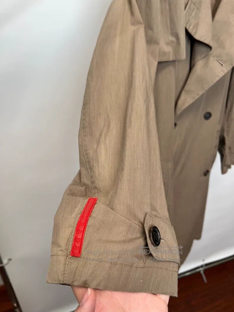 Prada Prada Red label double-breasted courtly draped trench coat Size US L / EU 52-54 / 3 - 5 Thumbnail
