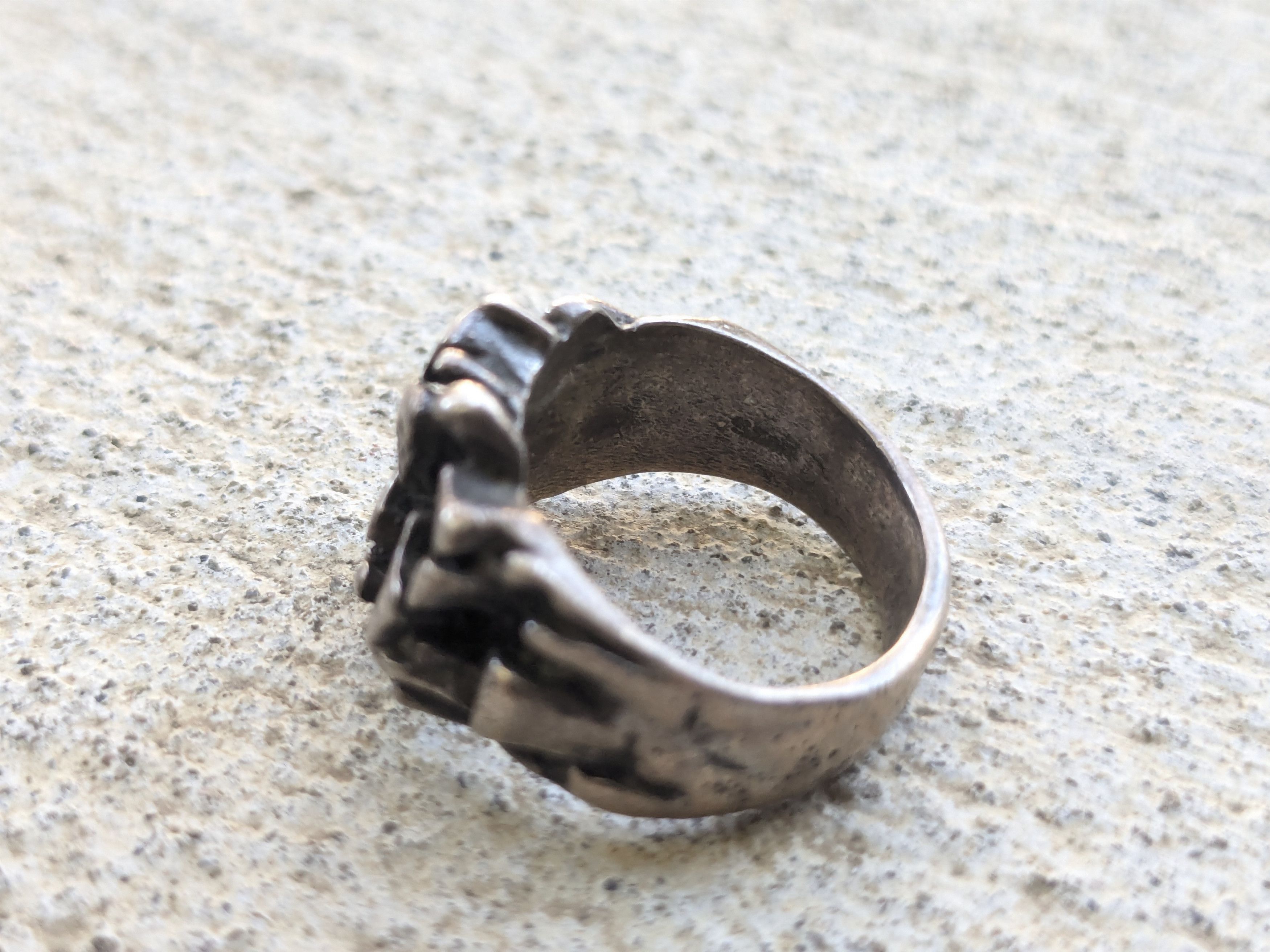 Jewelry Vintage Sterling Silver Ring Nugget 6.75 Modern Brutalist Size ONE SIZE - 11 Thumbnail