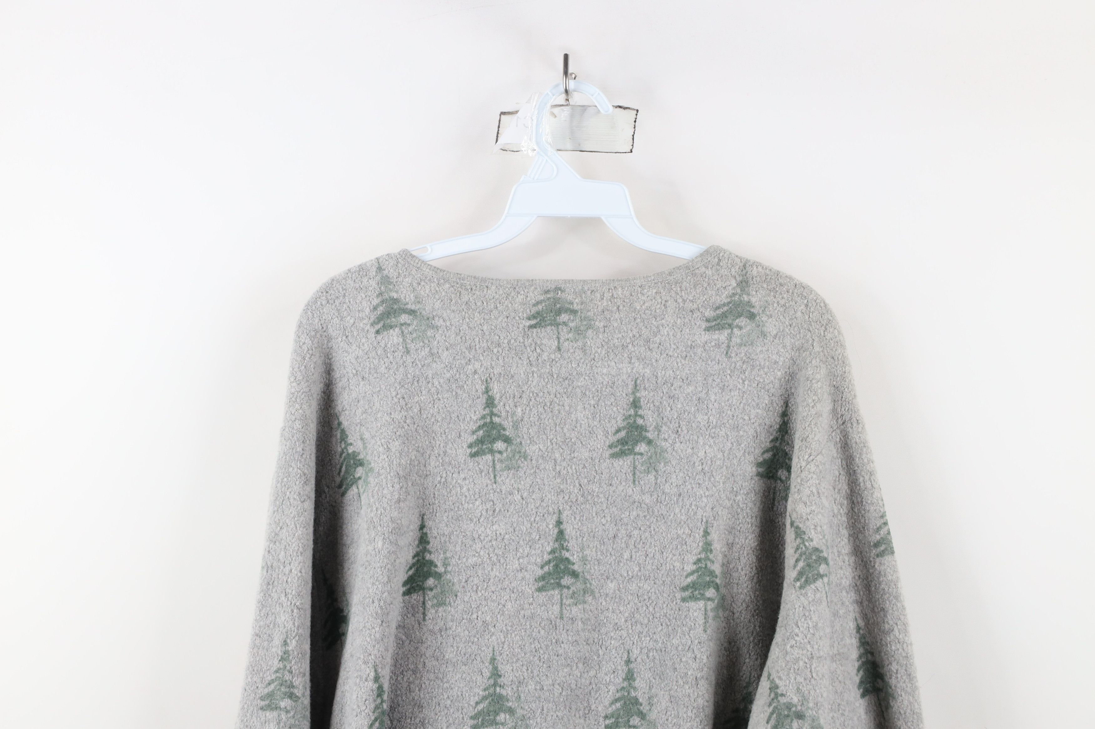 Vintage Vintage 90s Streetwear Print Fleece Cardigan Sweater USA Size L / US 10 / IT 46 - 12 Thumbnail