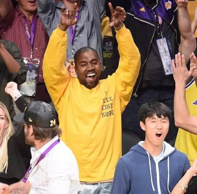 image of Kanye West ‘I Feel Like Kobe’ Kobe Bryant Longsleeve in Yellow, Men's (Size Medium)