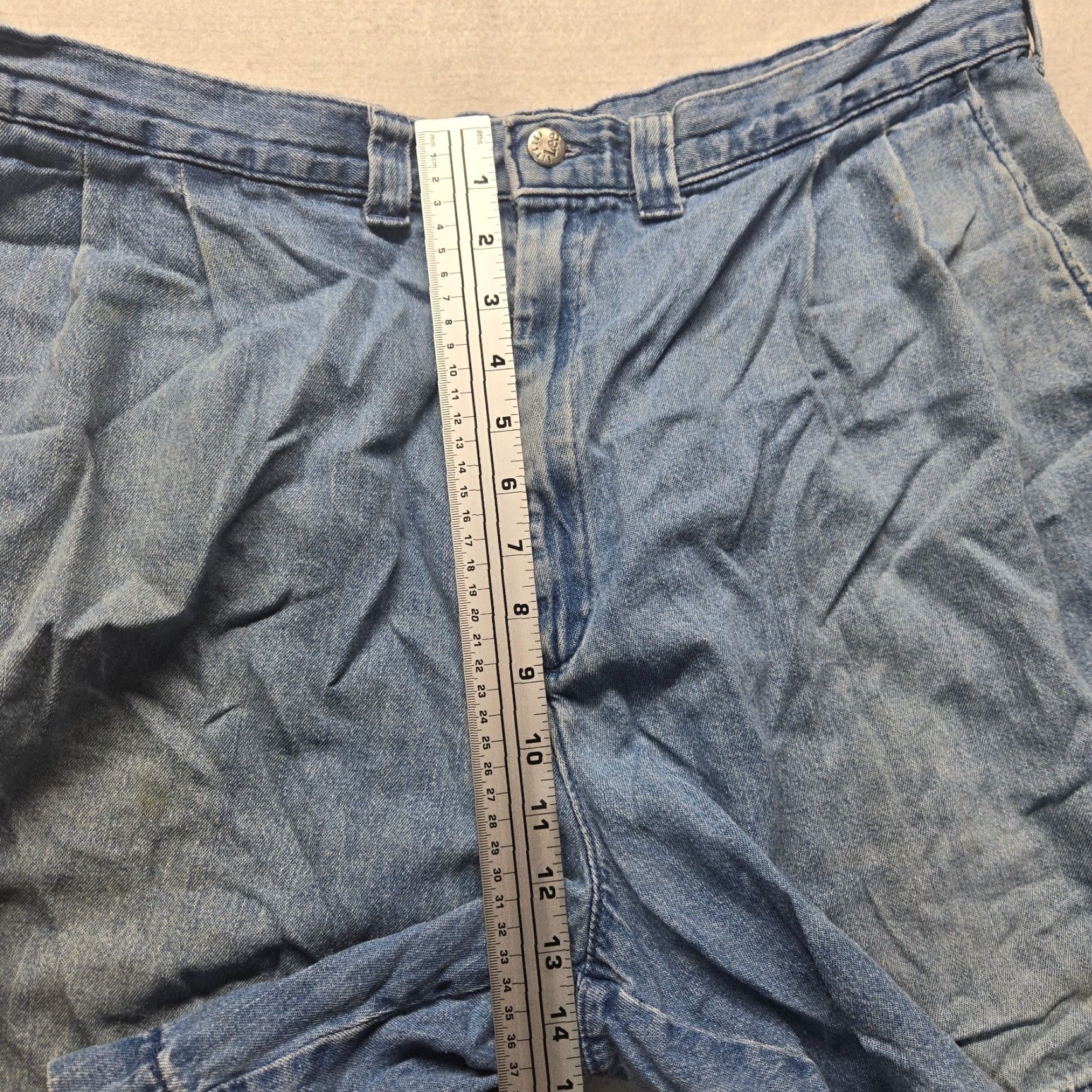 Lee Lee Blue Denim Jean Shorts High Rise Stretch Elastic Adult Women's Size 38 Size 26" / US 2 / IT 38 - 6 Thumbnail