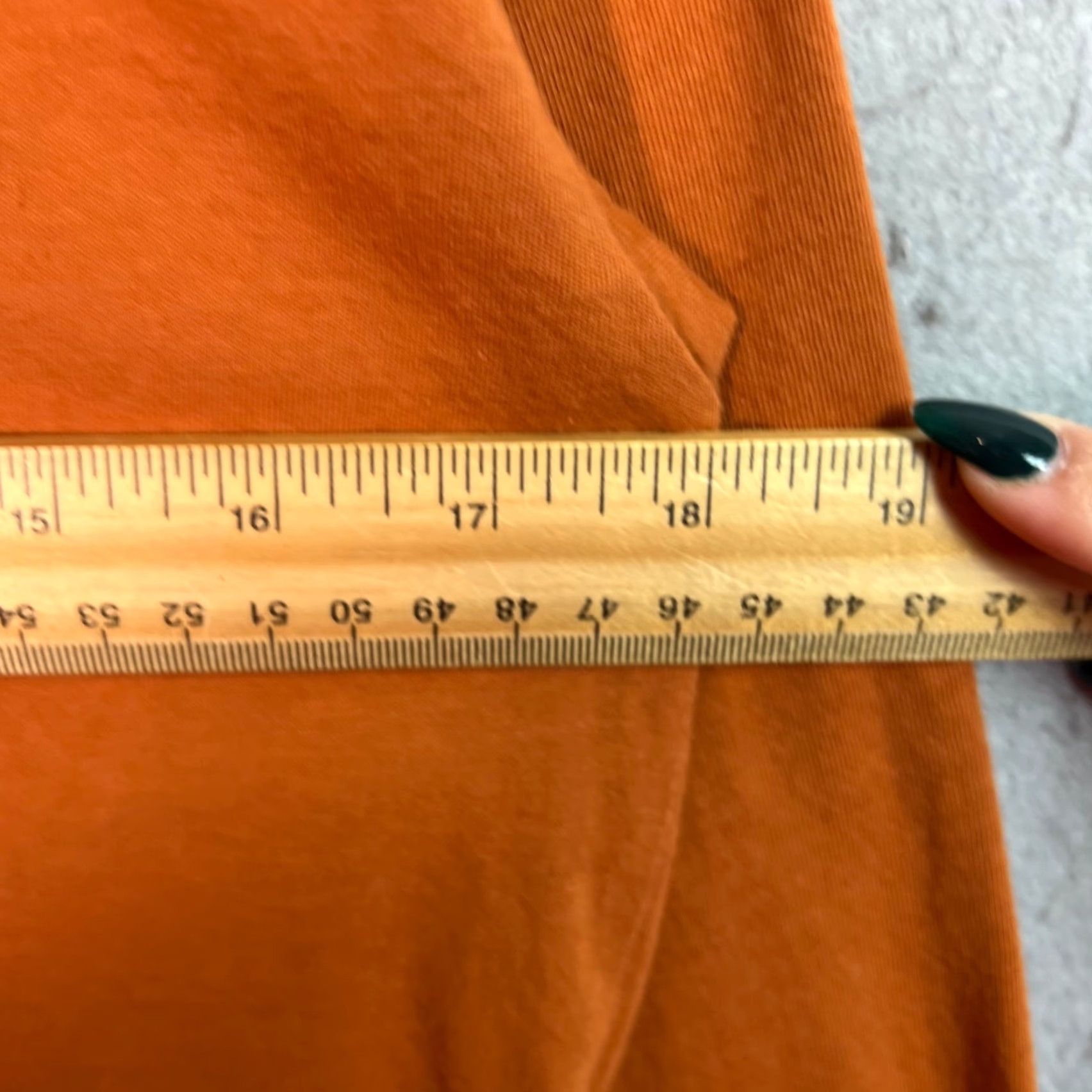 Everlane Everlane Orange Long Sleeve Mock Neck 100% Cotton Top T Shirt Womens XXS Regular Size 2XS Casual Shirt Size XXS / US 00 / IT 34 - 5 Thumbnail