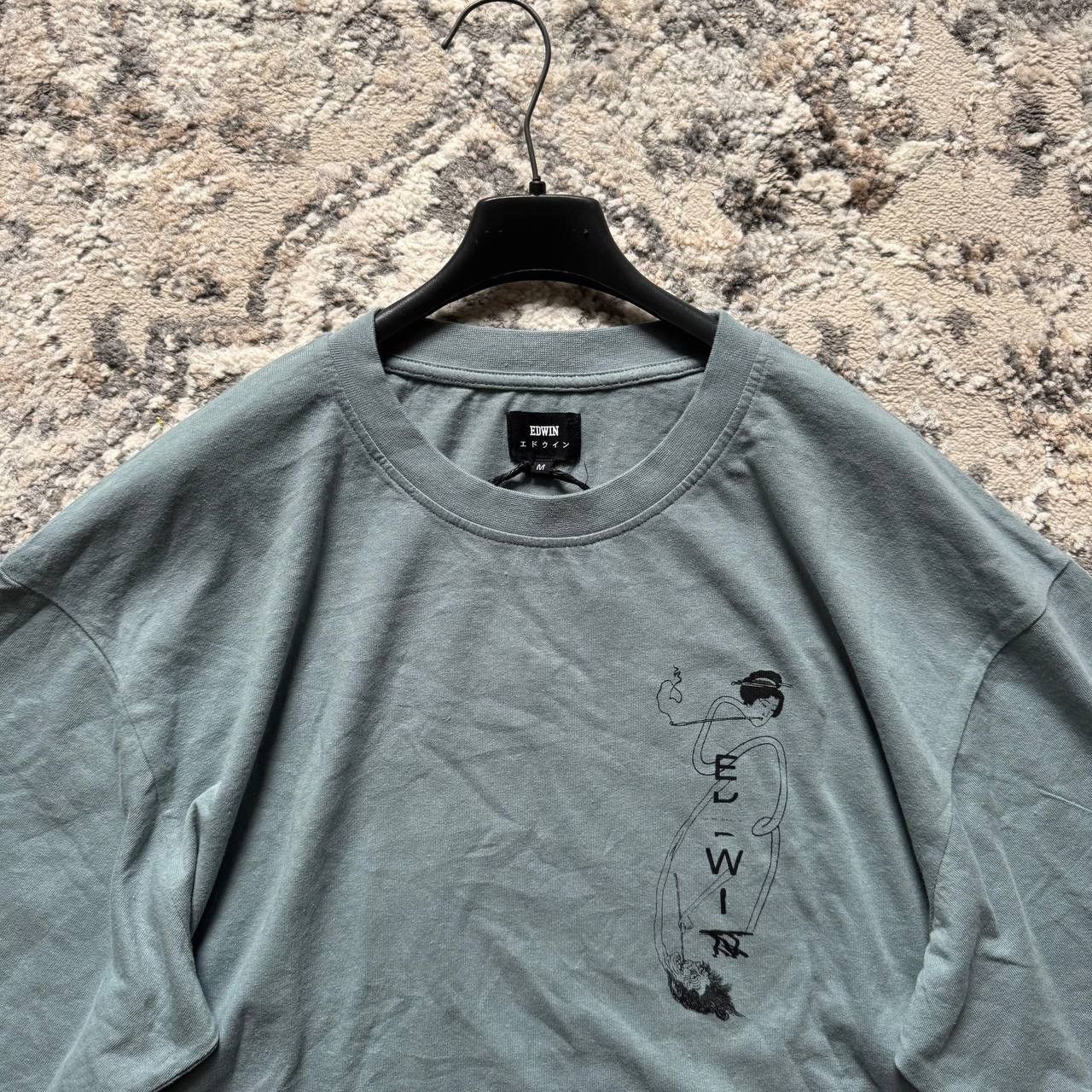 Edwin Edwin Japan Manga Horror Turquoise Tee Shirt Size US M / EU 48-50 / 2 - 4 Thumbnail